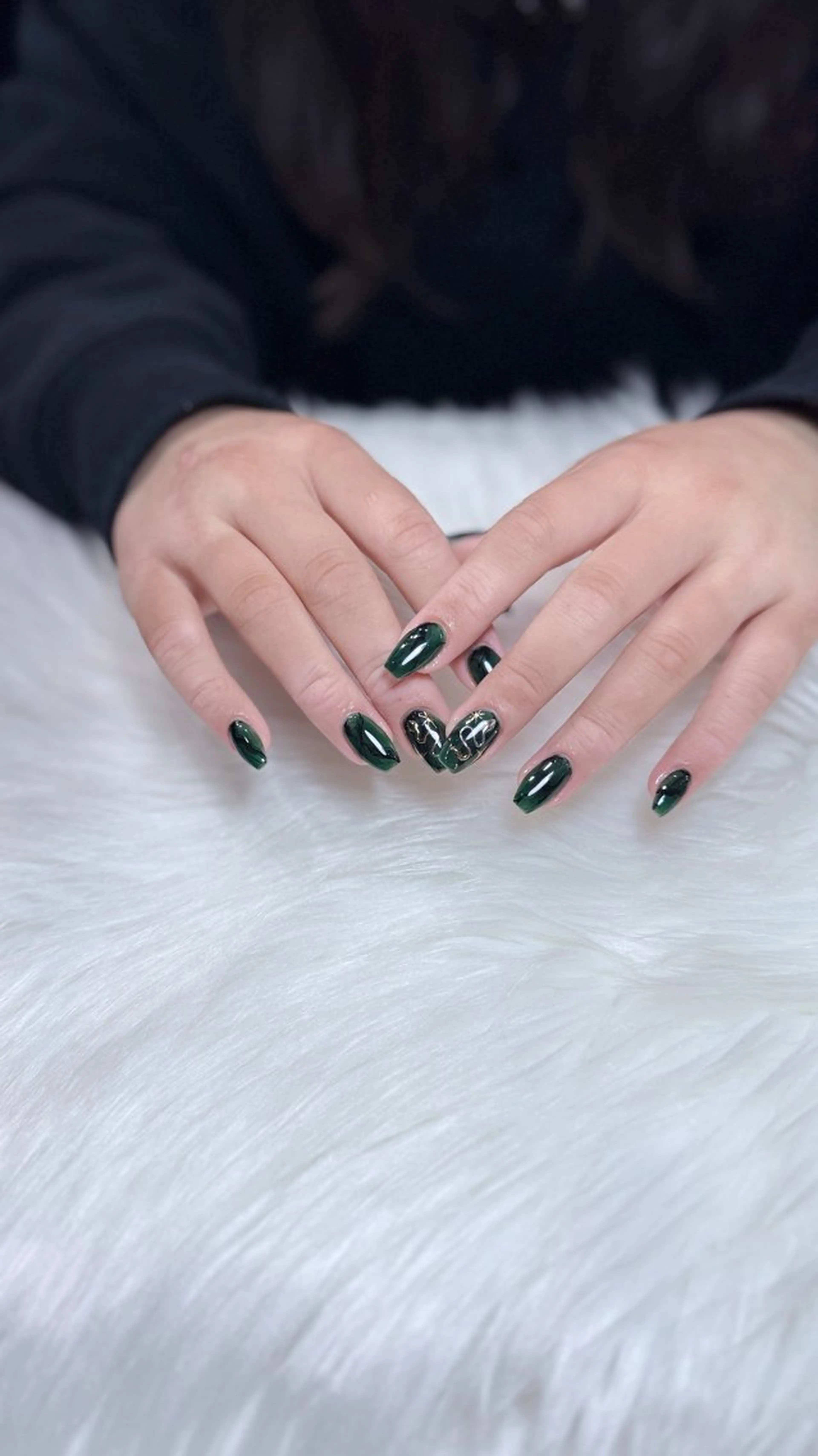 ネイル アートネイル オーロラネイル ジェルネイル 韓国ネイル ロングネイル ハンドネイル Nichi Nailsのネイルデザイン