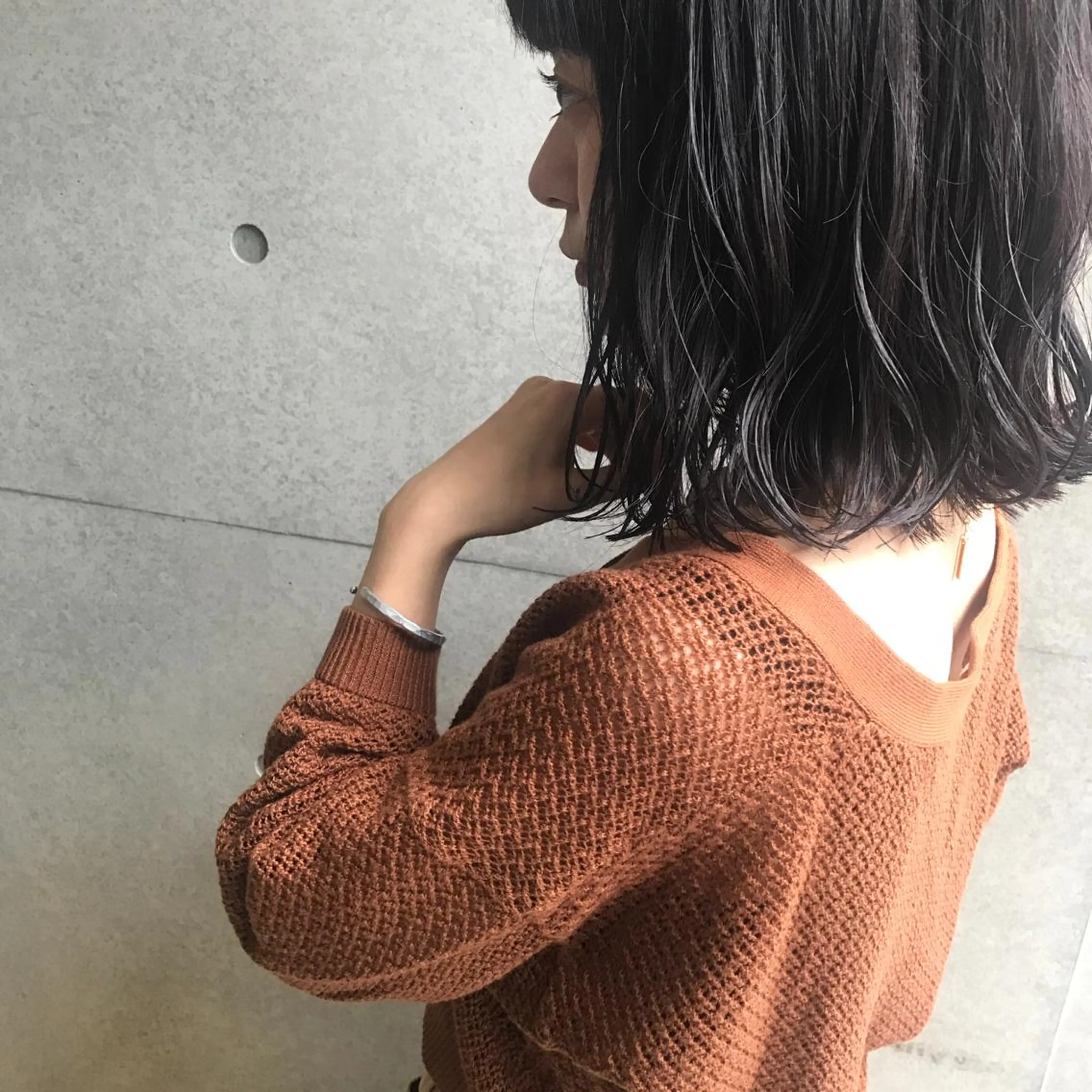 ミディアム カラー ヤスドミ ケイスケのヘアスタイル
