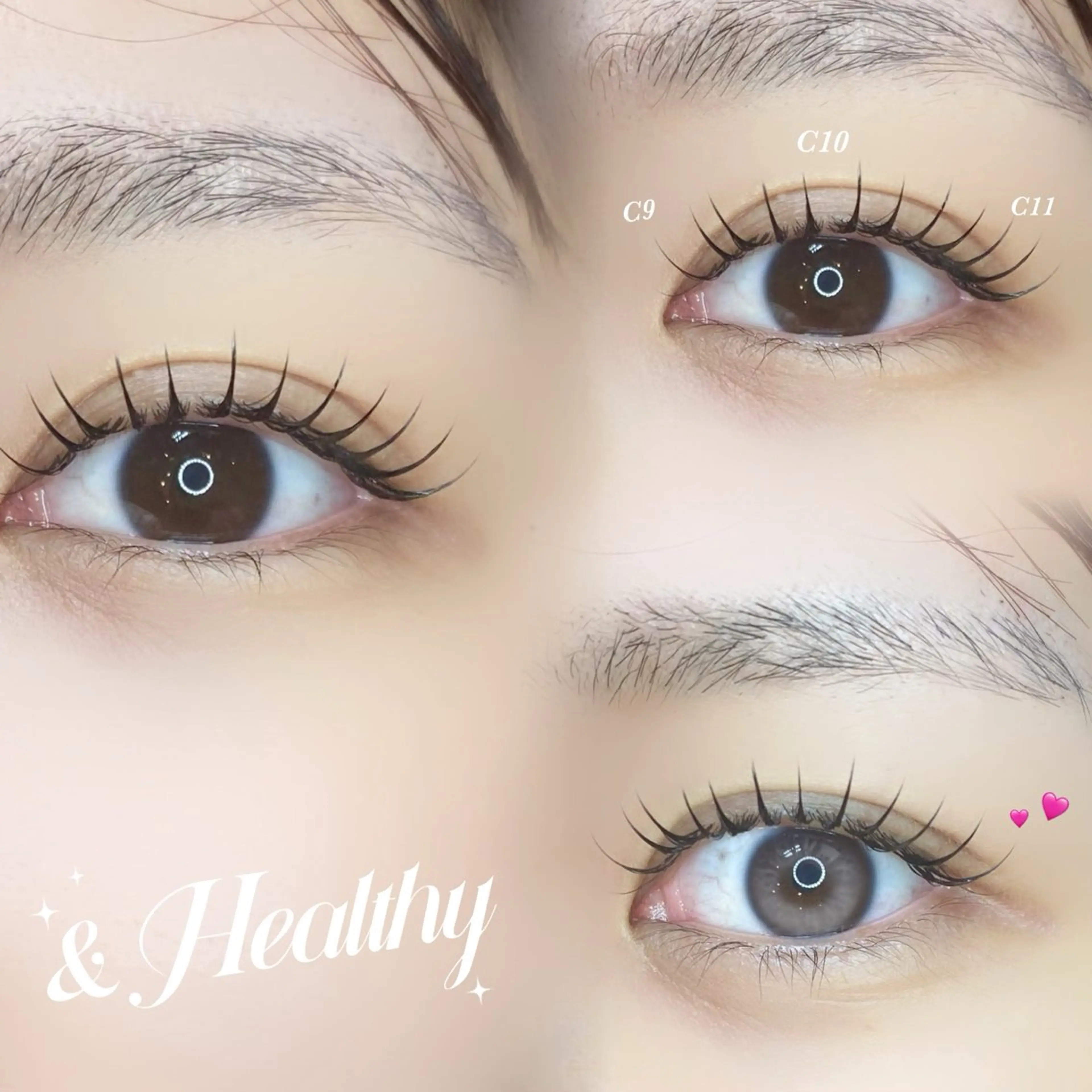 【&Healthy】【束感】今話題のエクステ×パーマ同日施術メニュー👀✨《フラットラッシュ120本》の写真