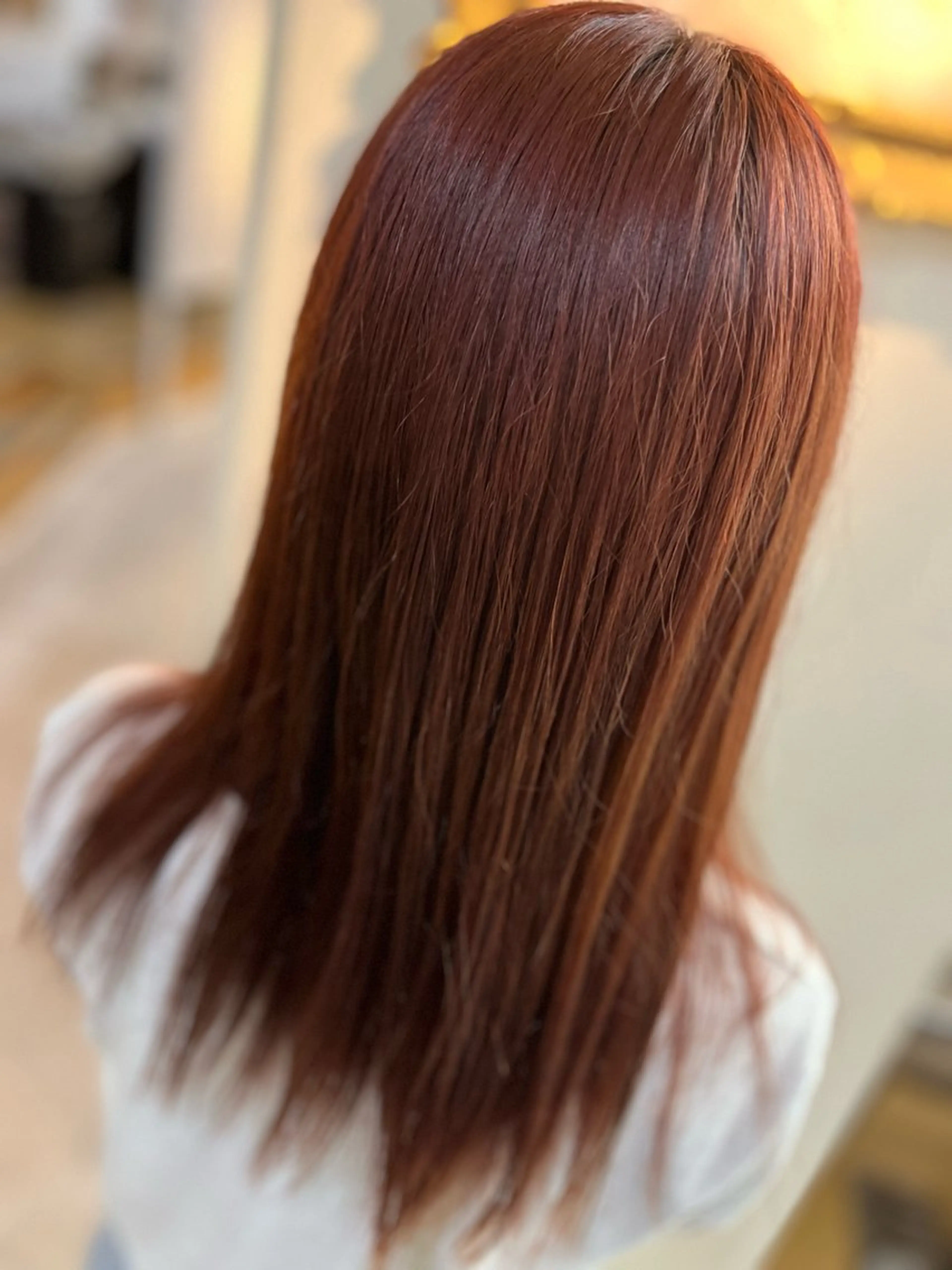 セミロング 飯星慧斗 /ブリーチ、縮毛矯正のヘアスタイル