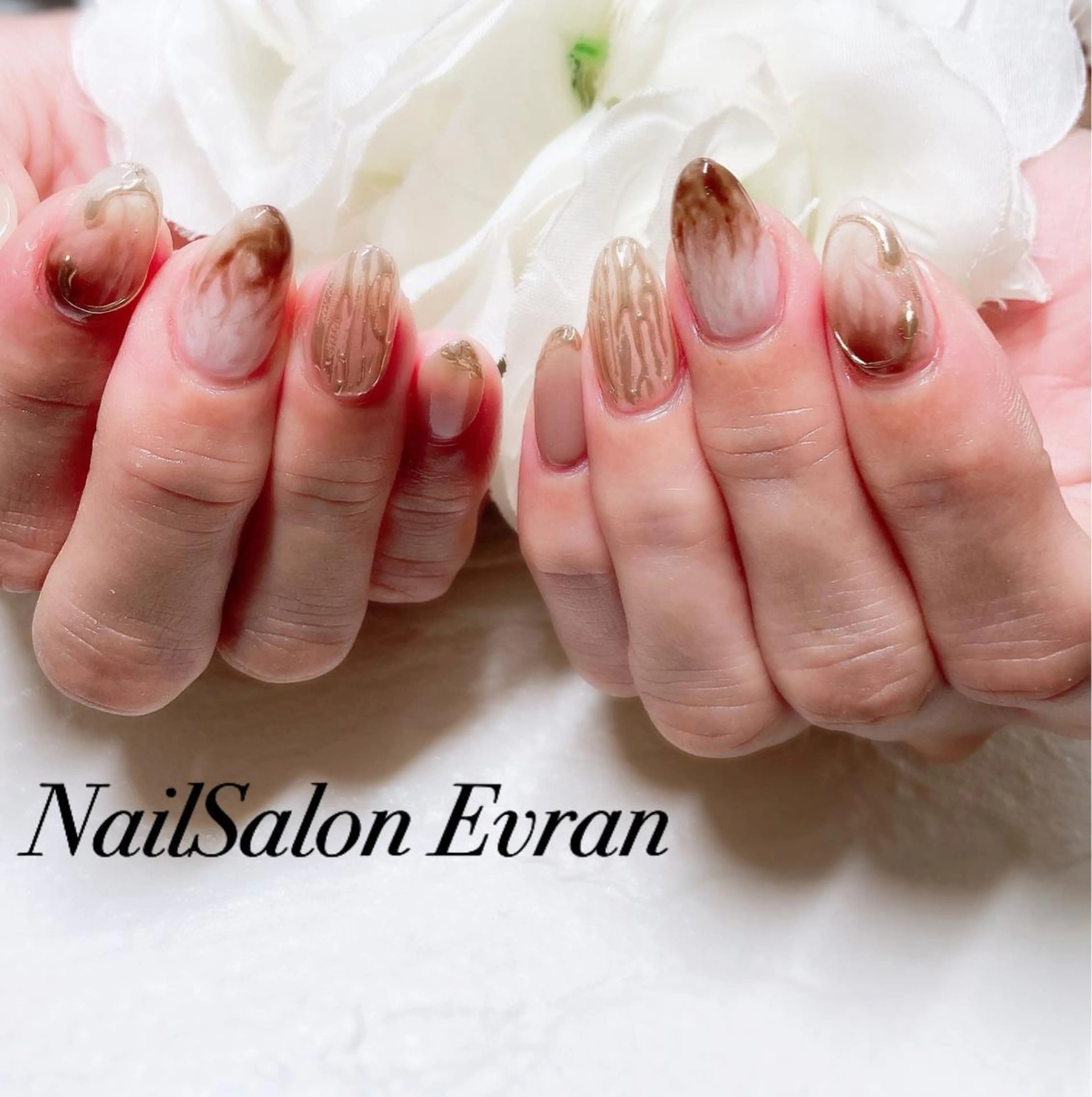 ネイル ニュアンスネイル ハンドネイル Nail salon Evranのネイルデザイン