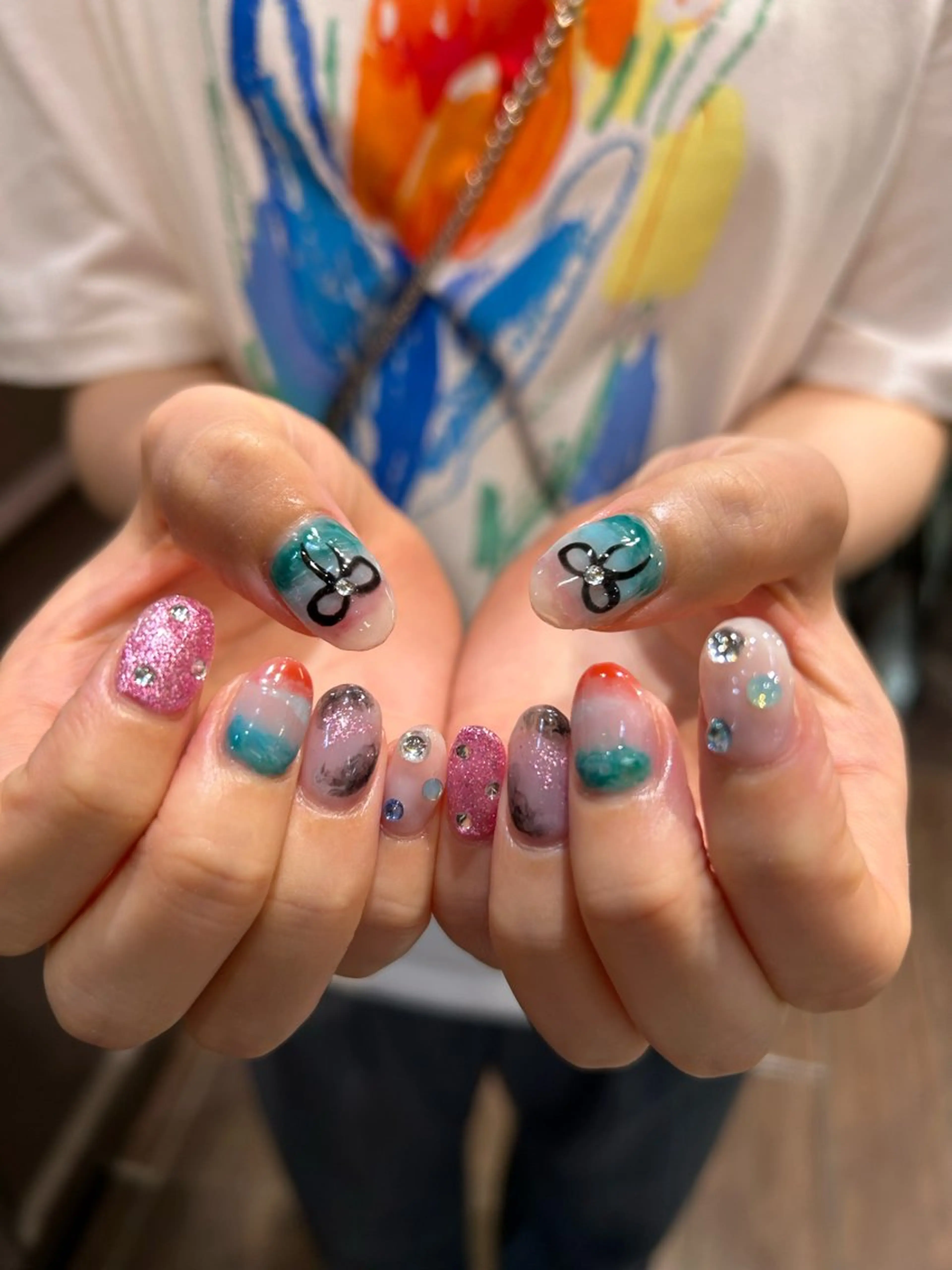 ネイル アートネイル メンズネイル ハンドネイル メンズ/艶髪/カラー サクラ🌸のヘアスタイル