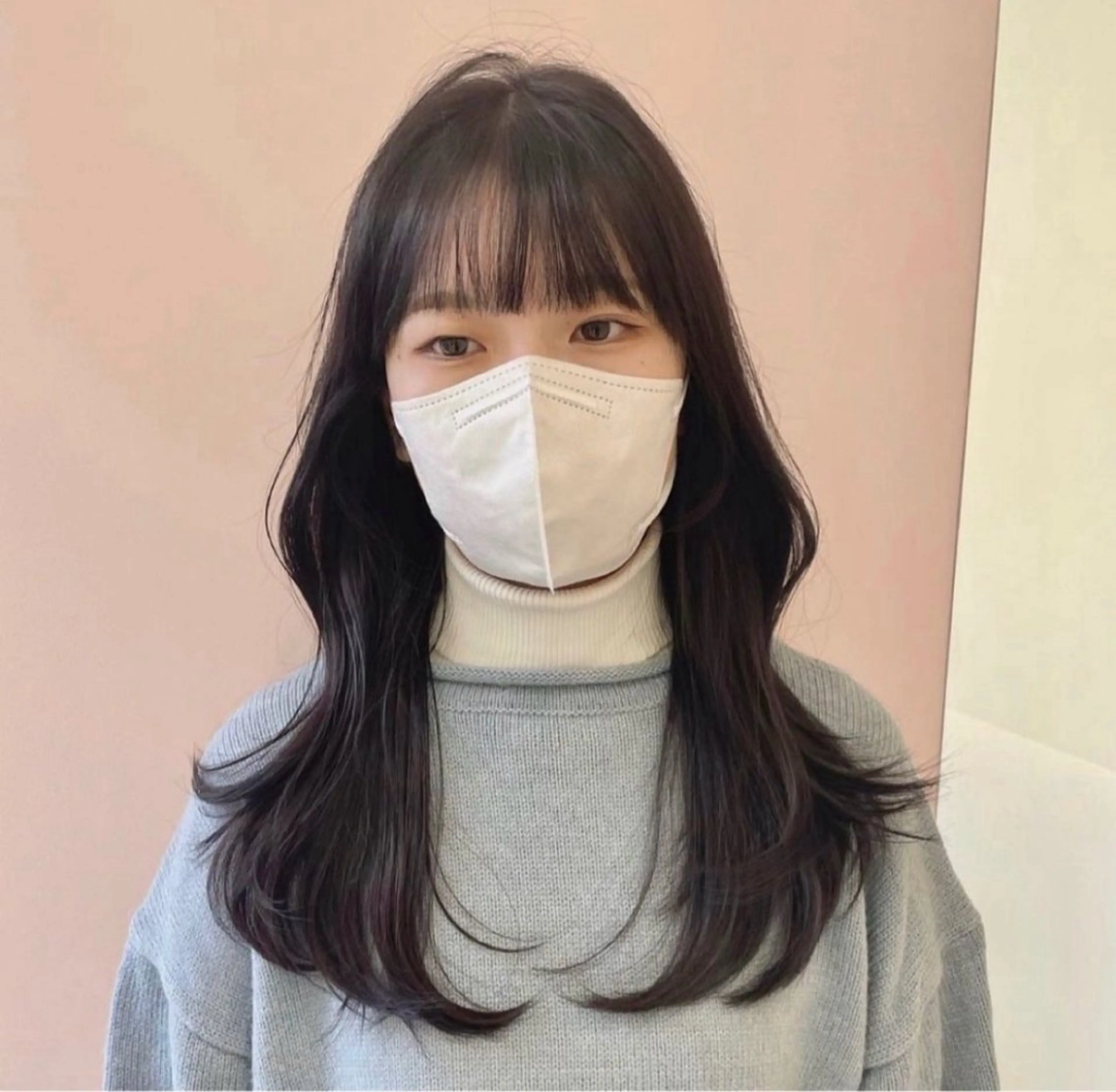 ロング ロングレイヤー ハイレイヤー 韓国風ヘア レイヤーカット ロング カット ヘアカラー トリートメント ❤︎︎韓国ヘア❤︎︎ 𝑺𝒉𝒊𝒉𝒐のヘアスタイル