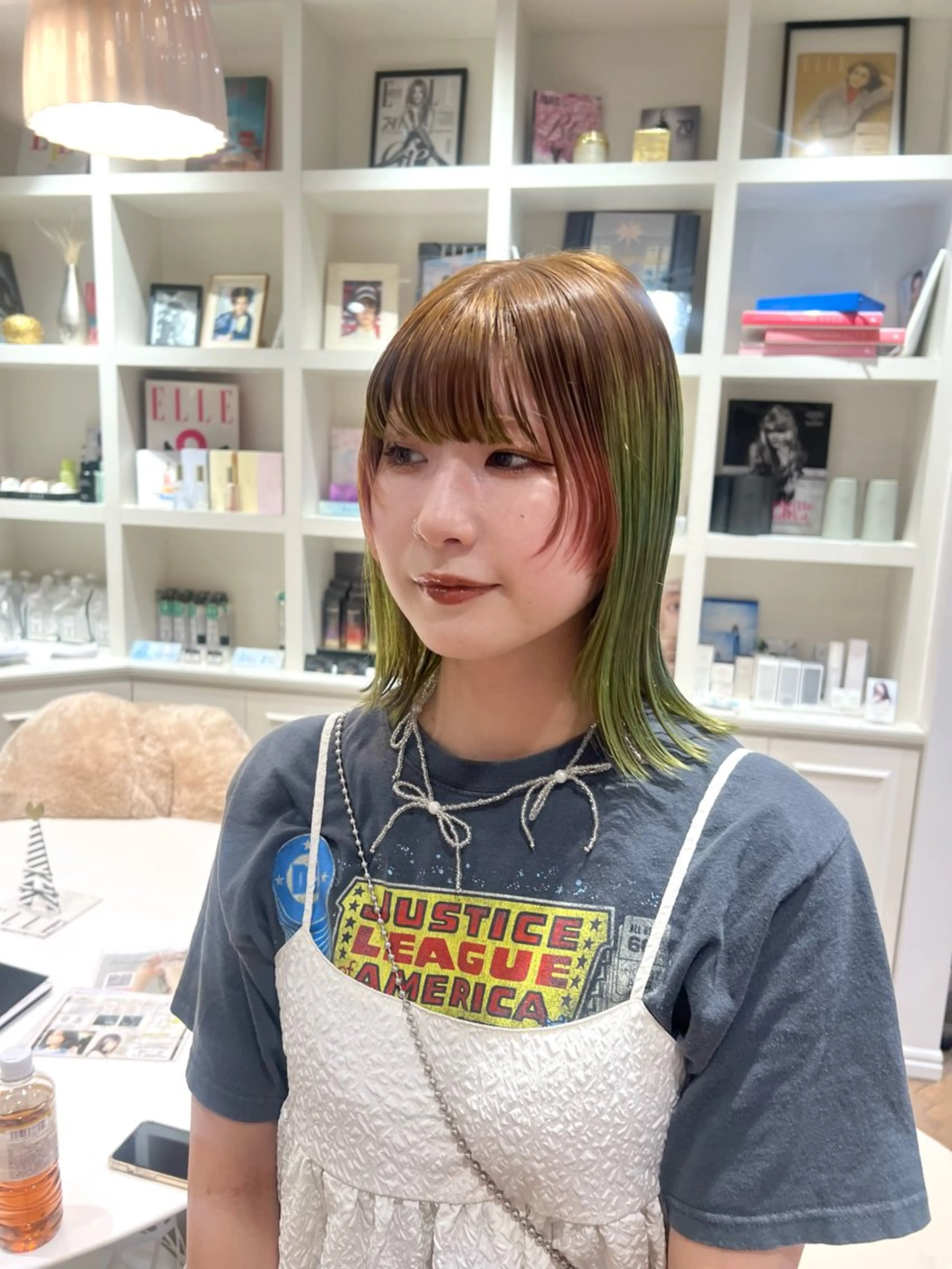 ミディアム カラー ベージュカラー ピンクカラー カット ヘアカラー 似合わせ/レイヤー 💟SAEのヘアスタイル