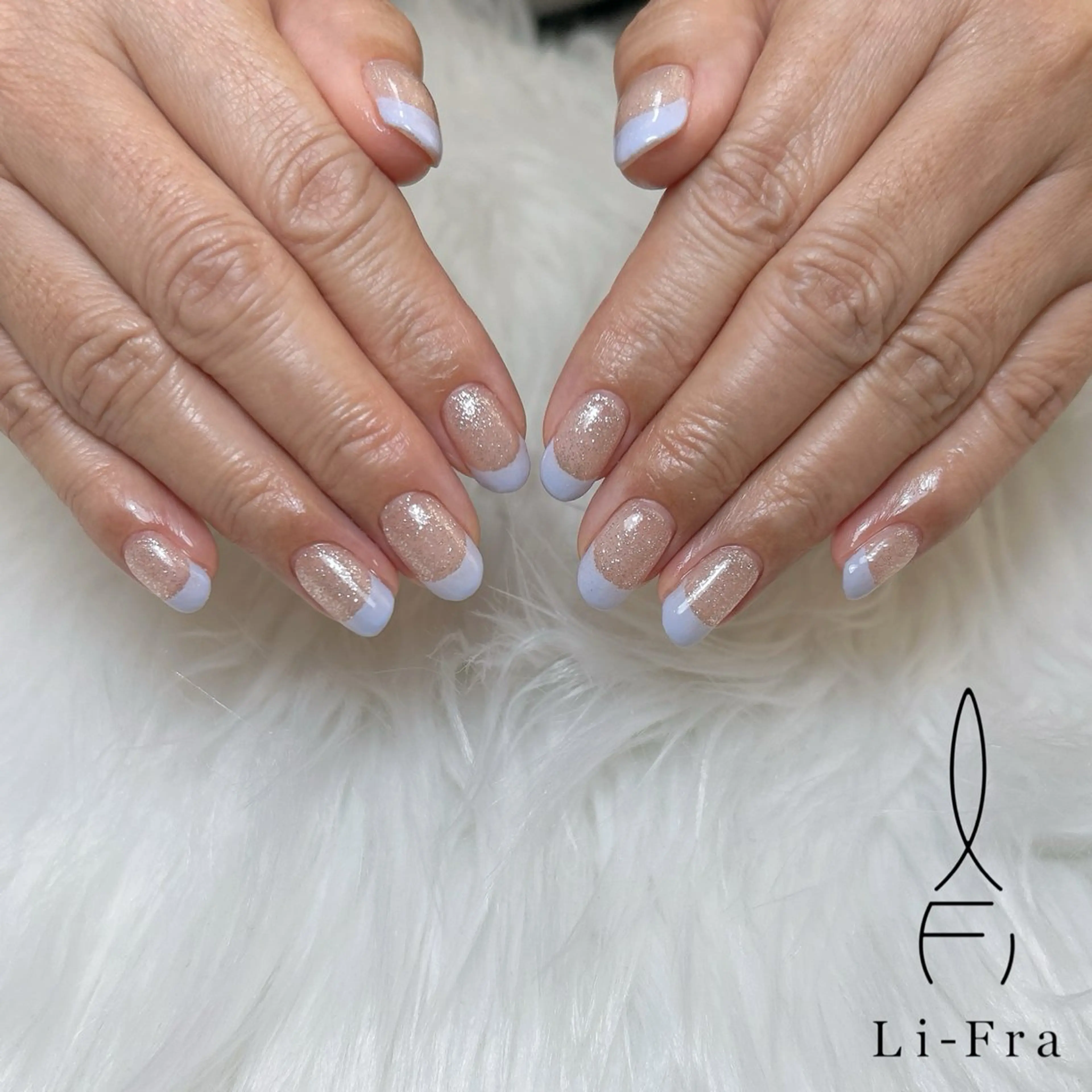 ネイル フラッシュネイル フレンチネイル lifra MANAKAのネイルデザイン