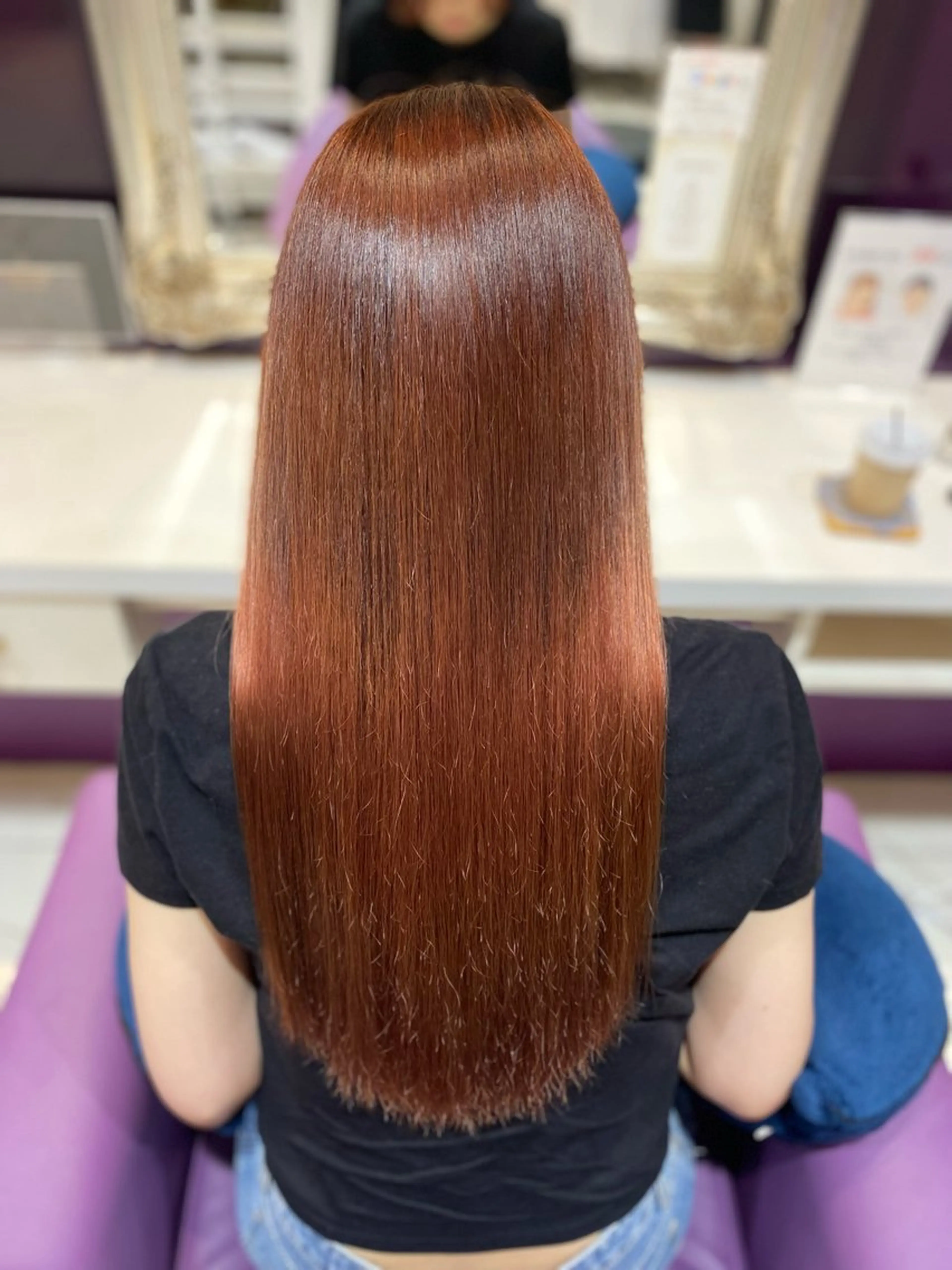 ロング 藤原 侑香のヘアスタイル