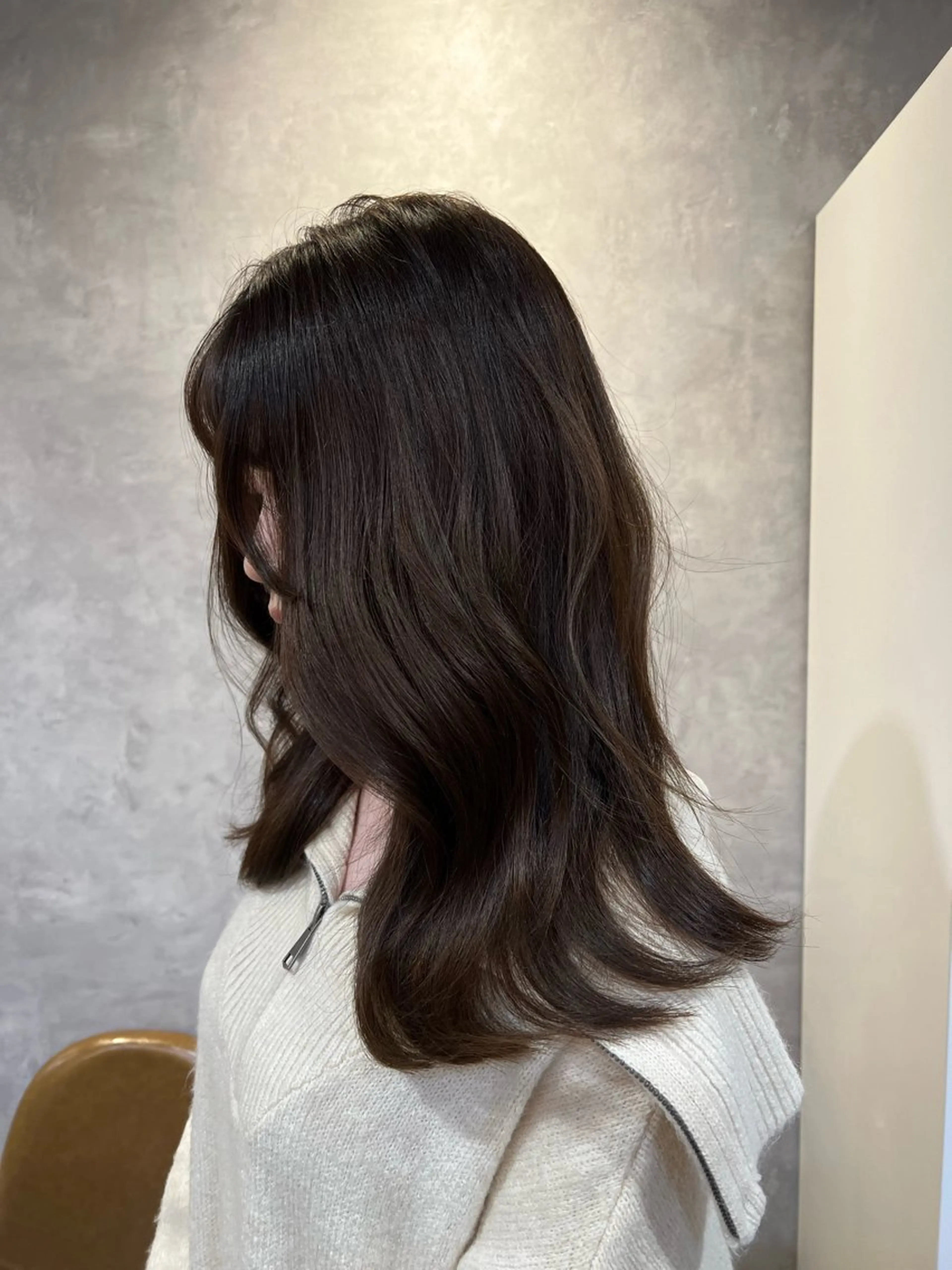 セミロング カラー カット ヘアカラー トリートメント ヘッドスパ 中村 ひなたのヘアスタイル