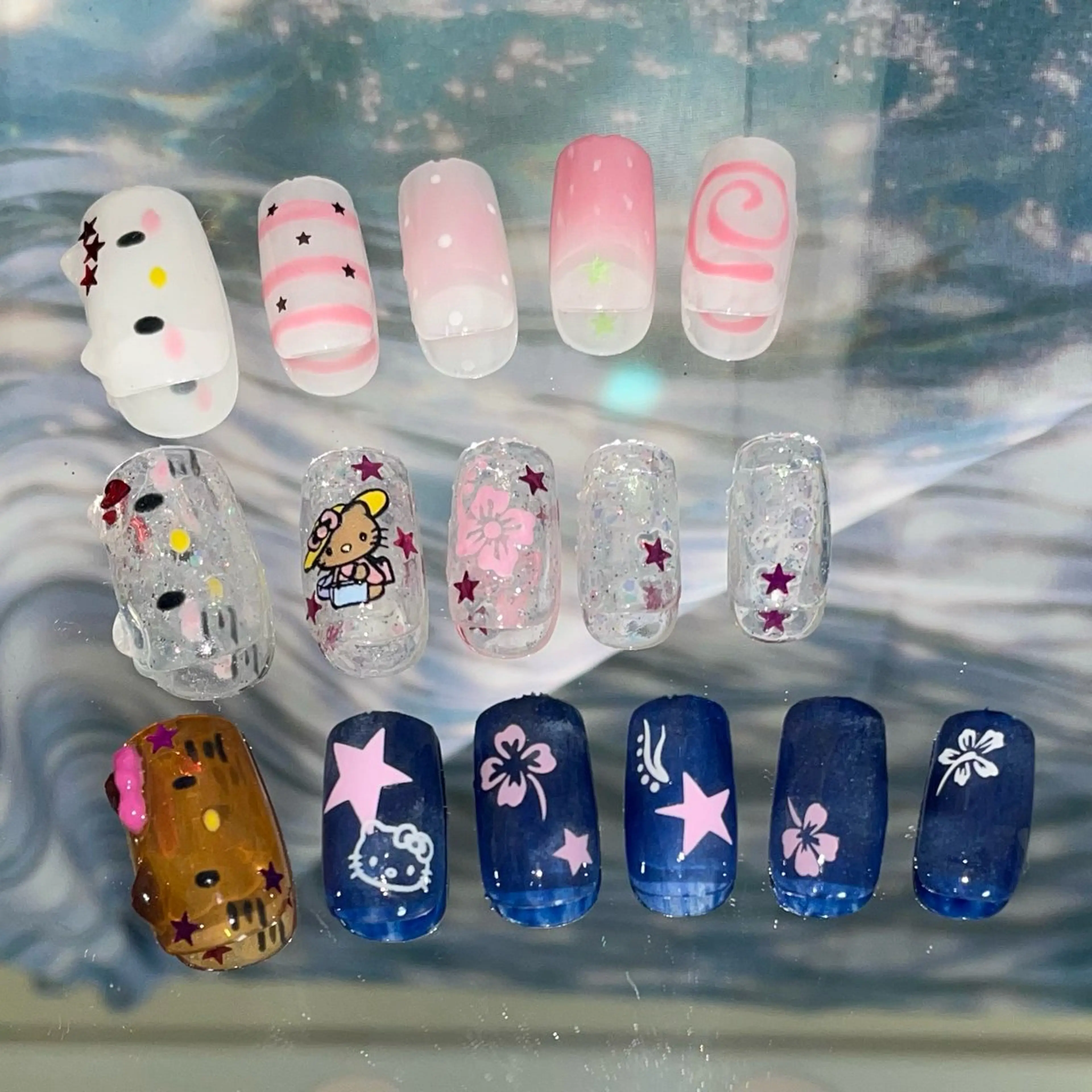 ネイル ハンドネイル GO TODAY 吉祥寺Glint所属・うの 韓国ﾈｲﾙ໒꒱⋆⭒˚のネイルデザイン