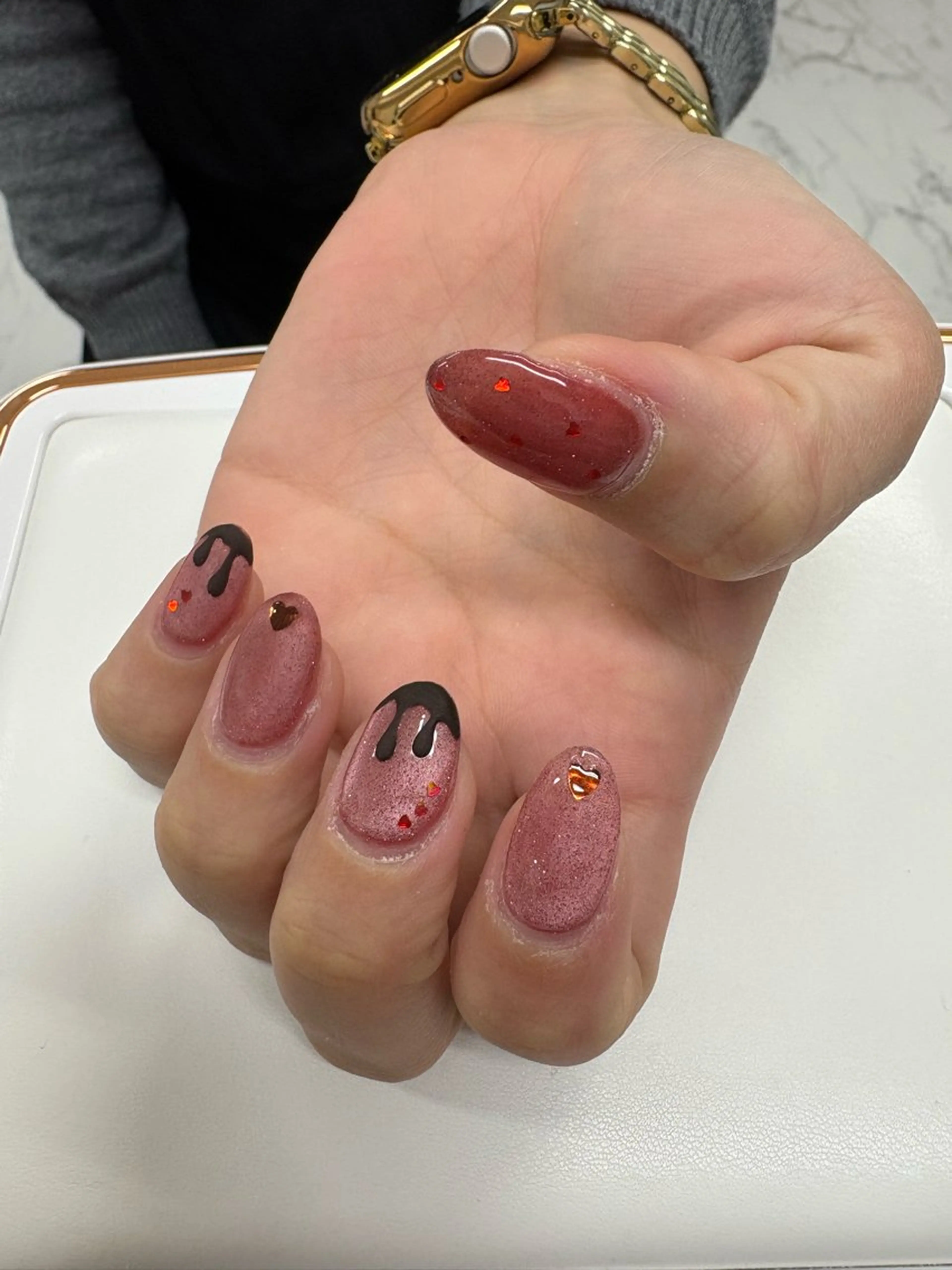 ネイル バレンタイン enju所属・河村 萌美のネイルデザイン