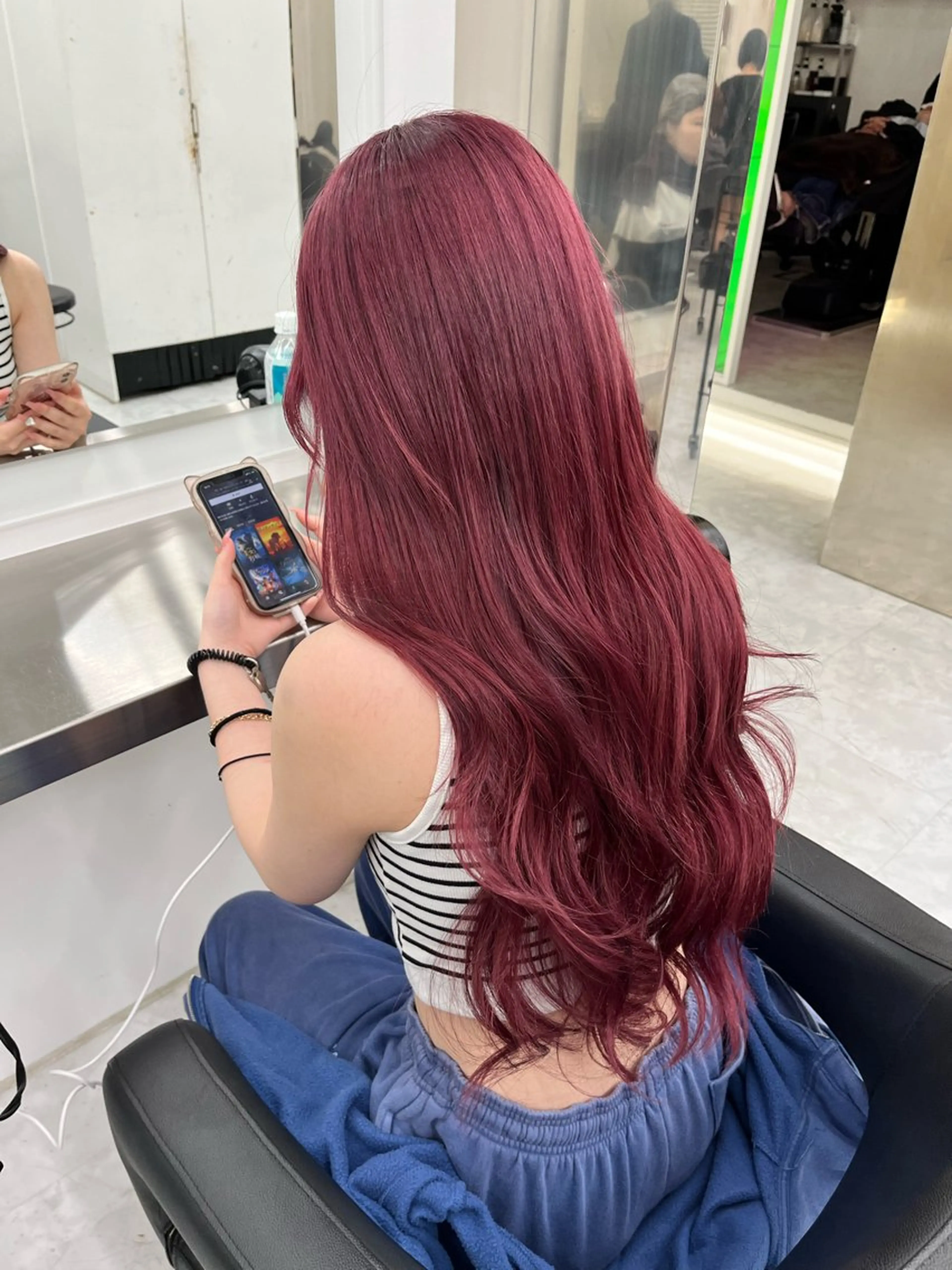 セミロング カラー ヘアアレンジ ヘアカラー トリートメント ヘアセット 愛されカラー🩷 はるなのヘアスタイル