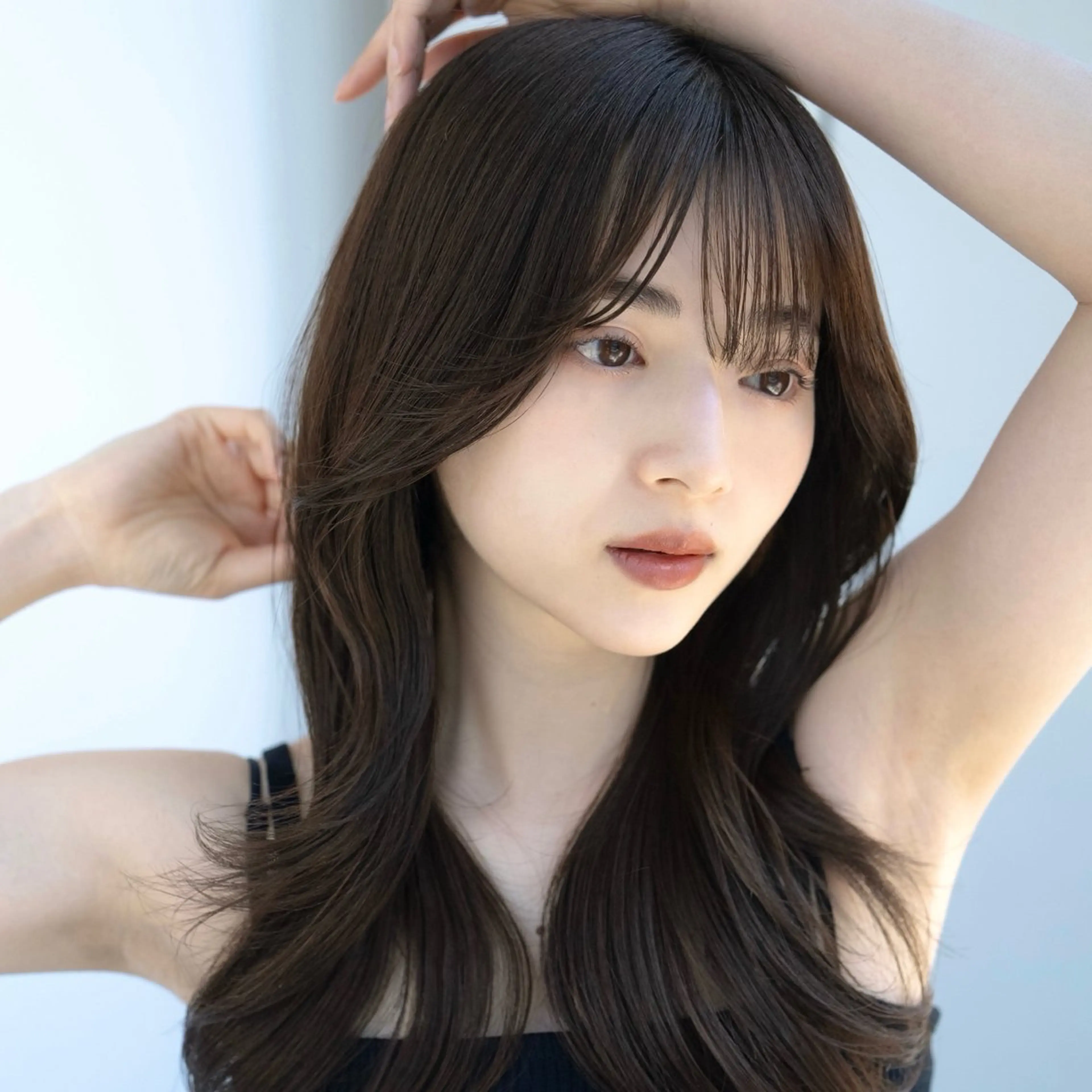 ロング カット ヘアセット AIN.ANLY.所属・｜顔まわりカット× フェイスレイヤー｜のヘアスタイル