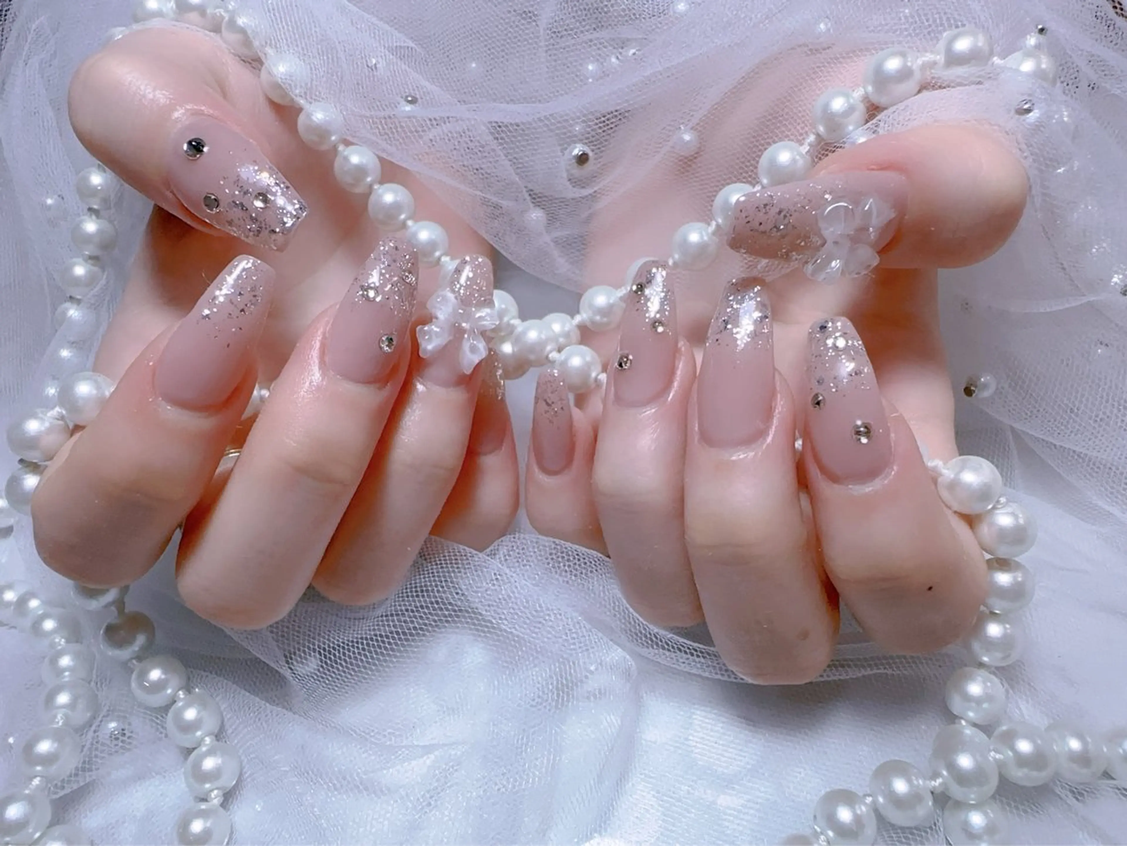 ネイル 長さ出し シンプルネイル ネイルチップ You&Me Miyuのネイルデザイン