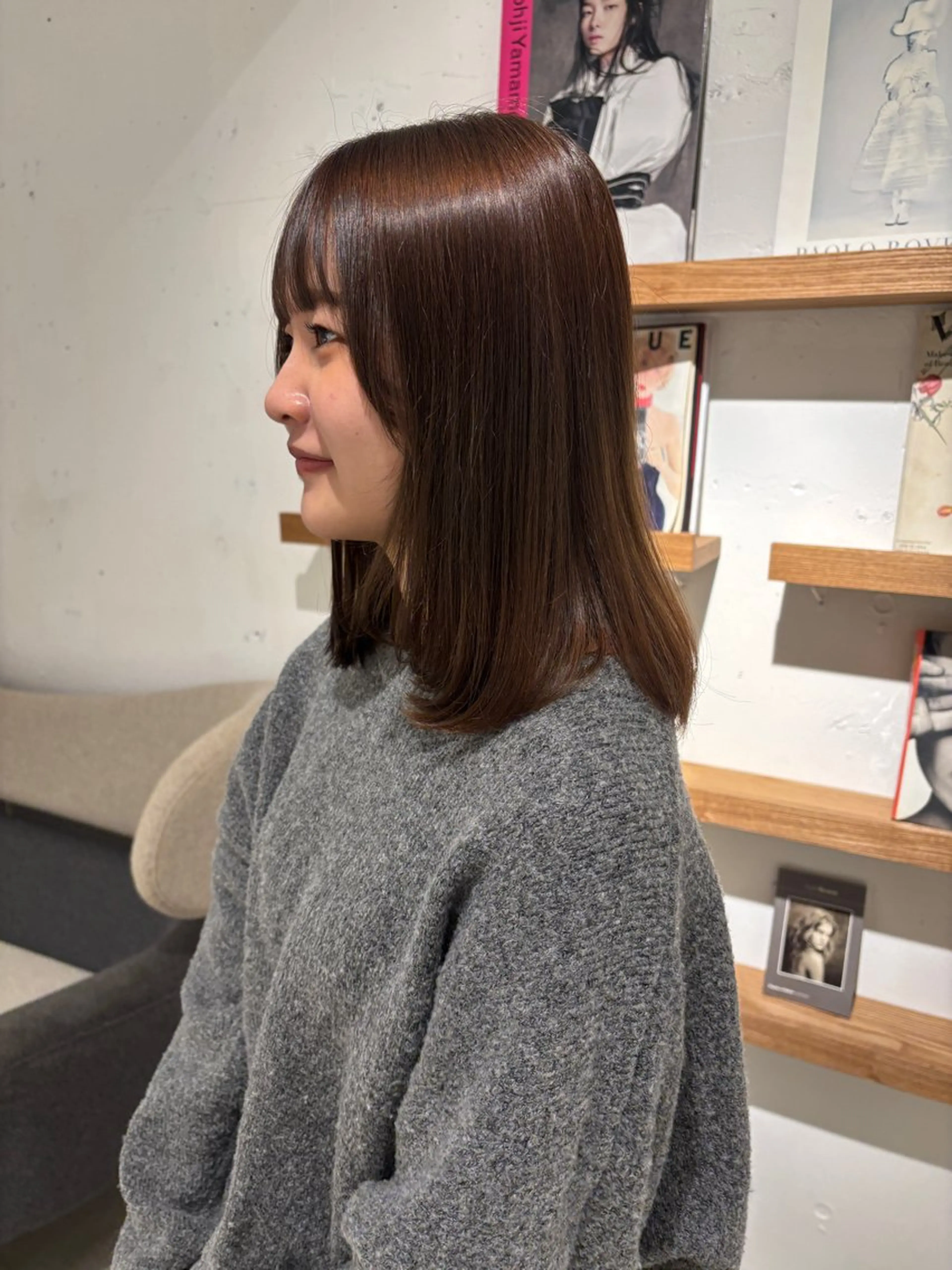 ミディアム カラー カット ヘアカラー 薬院浄水通/ショート /ボブ/rukaのヘアスタイル