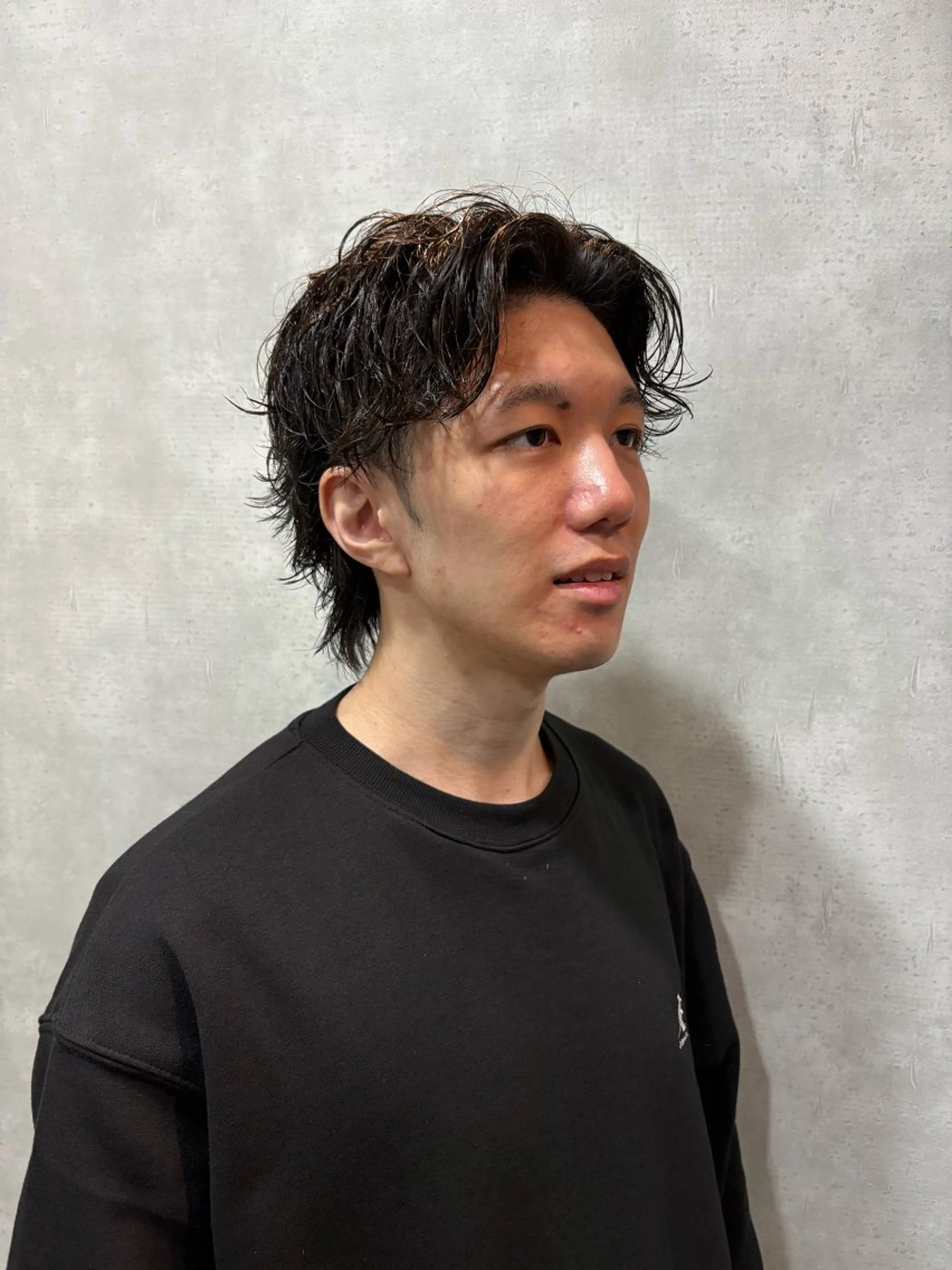 パーマ メンズ カット パーマ フリーランスシェアサロンルレイル所属・心斎橋/メンズ /ルレイル/地形真希のヘアスタイル