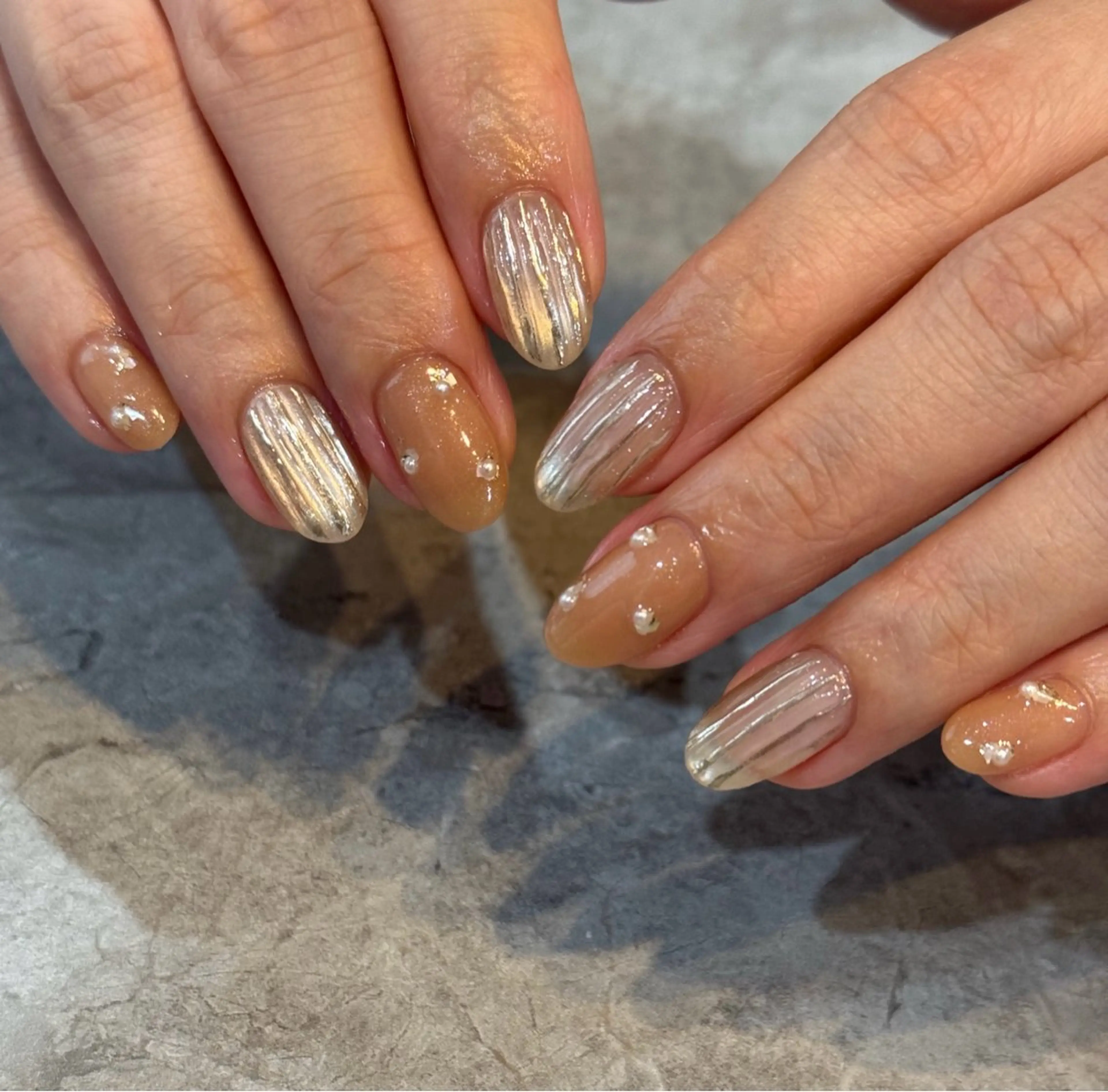 ネイル ニュアンスネイル ハンドネイル Blé nailのネイルデザイン