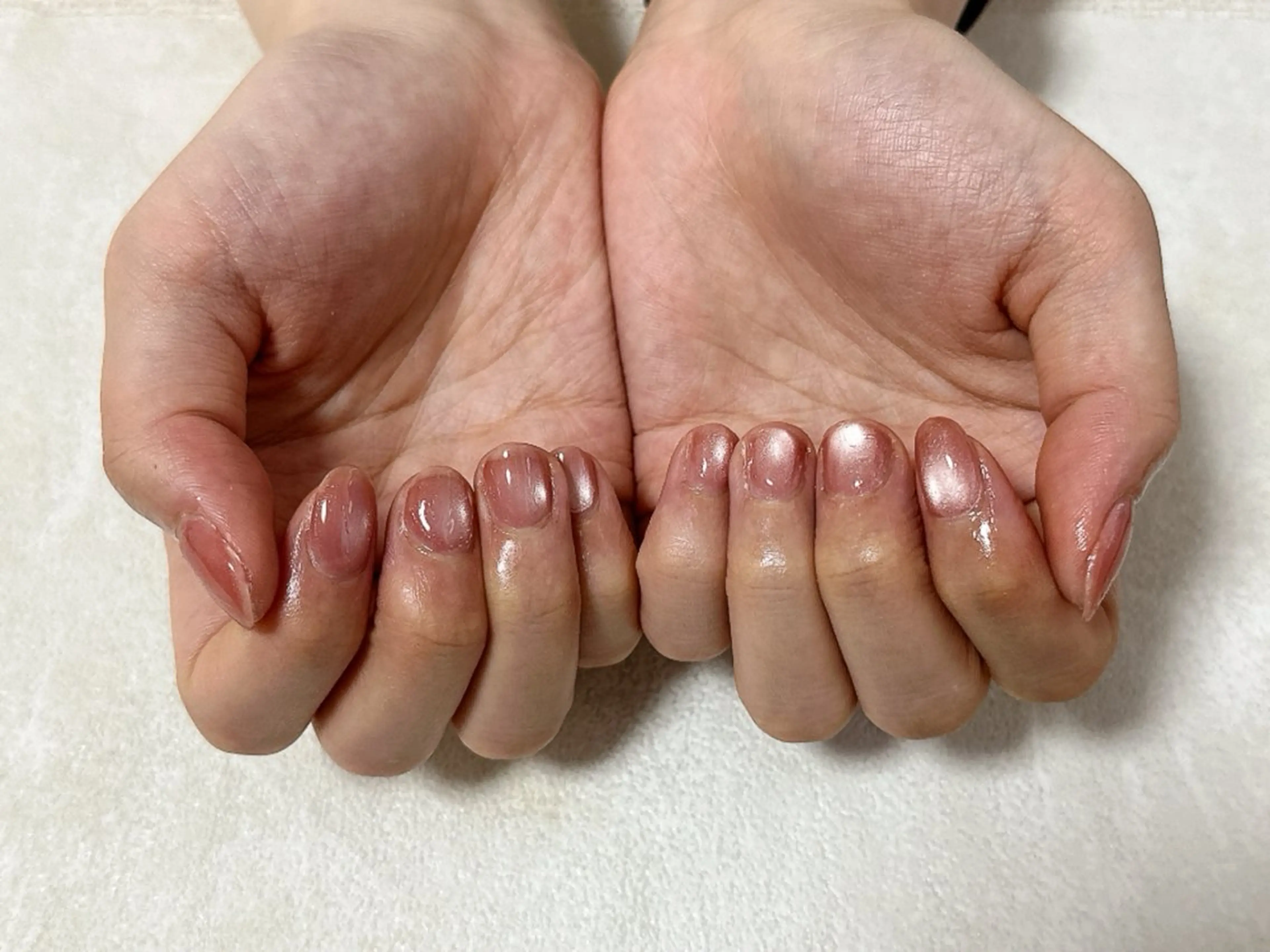 ネイル オーロラネイル 桜ネイル フラワーネイル フットネイル フレンチネイル ハンドネイル mogunail &blowのネイルデザイン