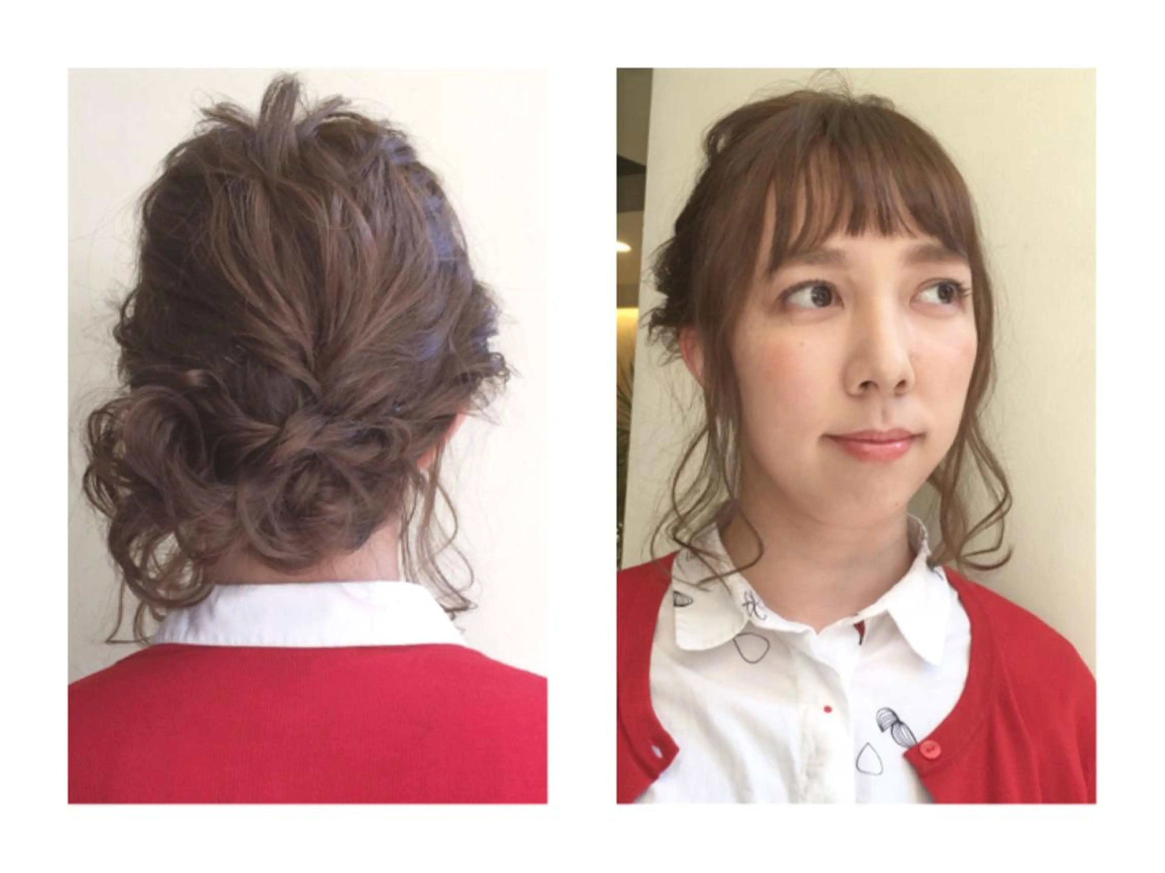 ミディアム 近藤 麻紀のヘアスタイル