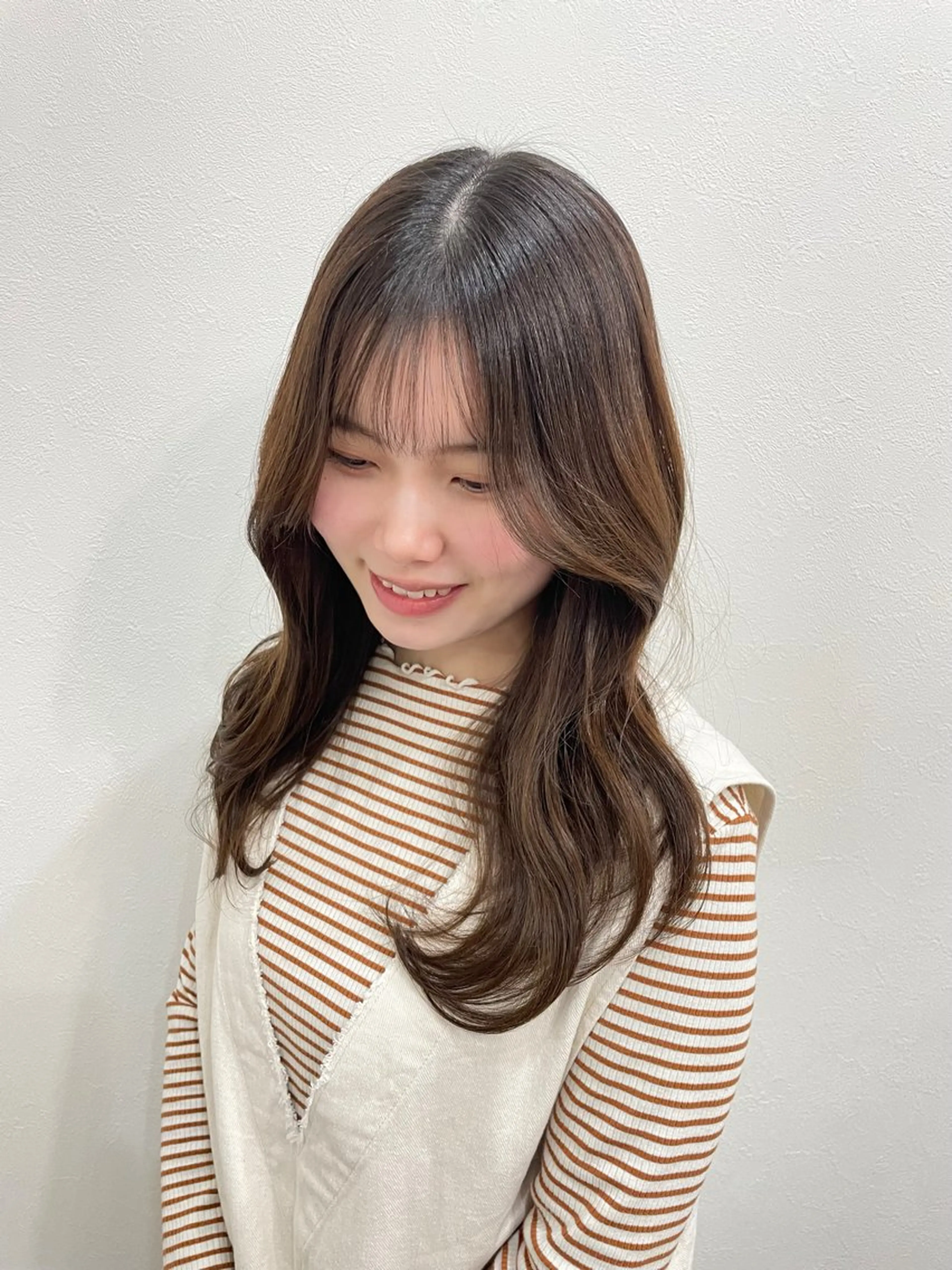 前髪カットの写真