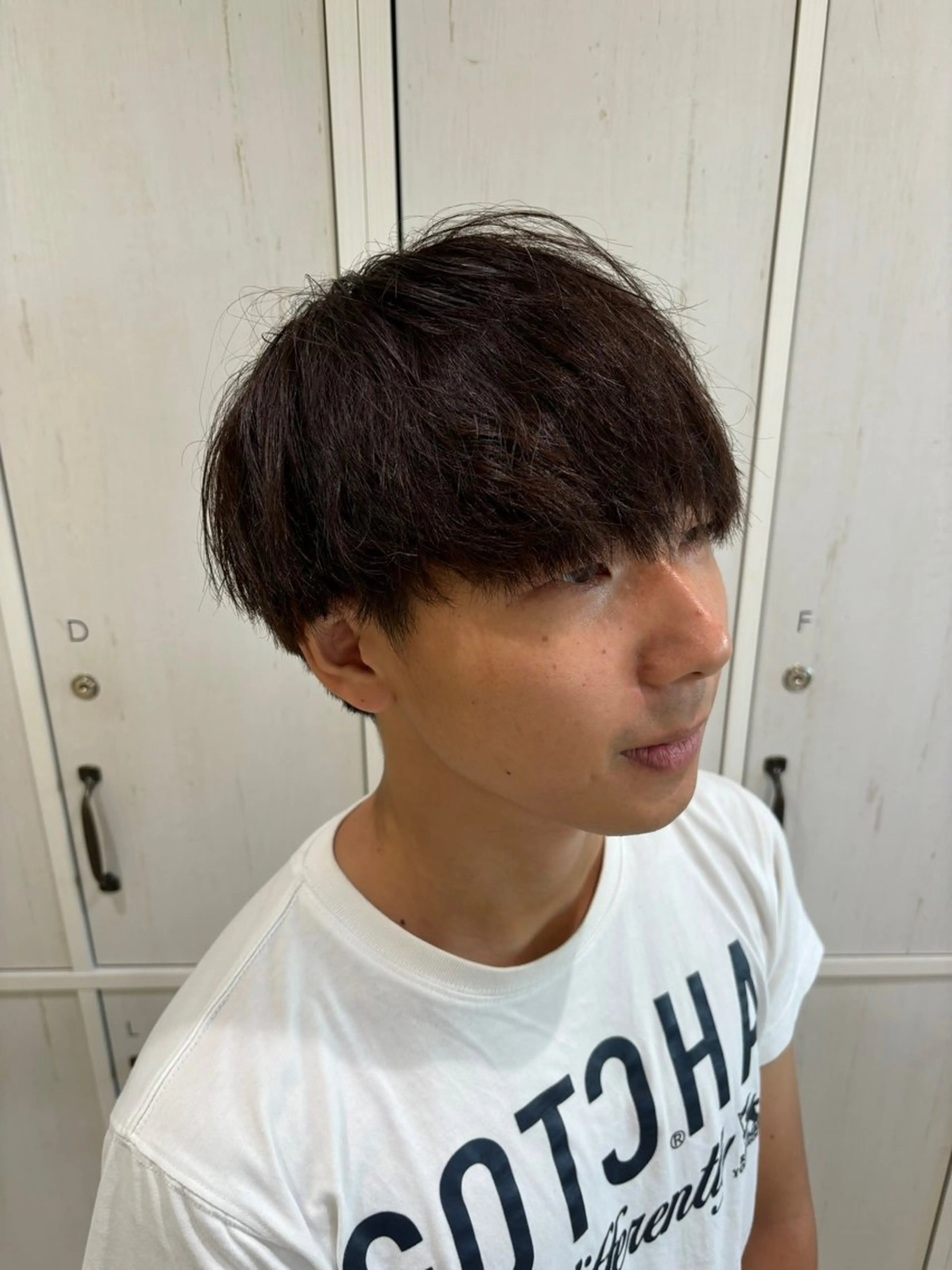 メンズ ビジネス フェードカット マッシュ スキンフェード ツーブロック カット メンズパーマ/ スパイキー/フェードのヘアスタイル