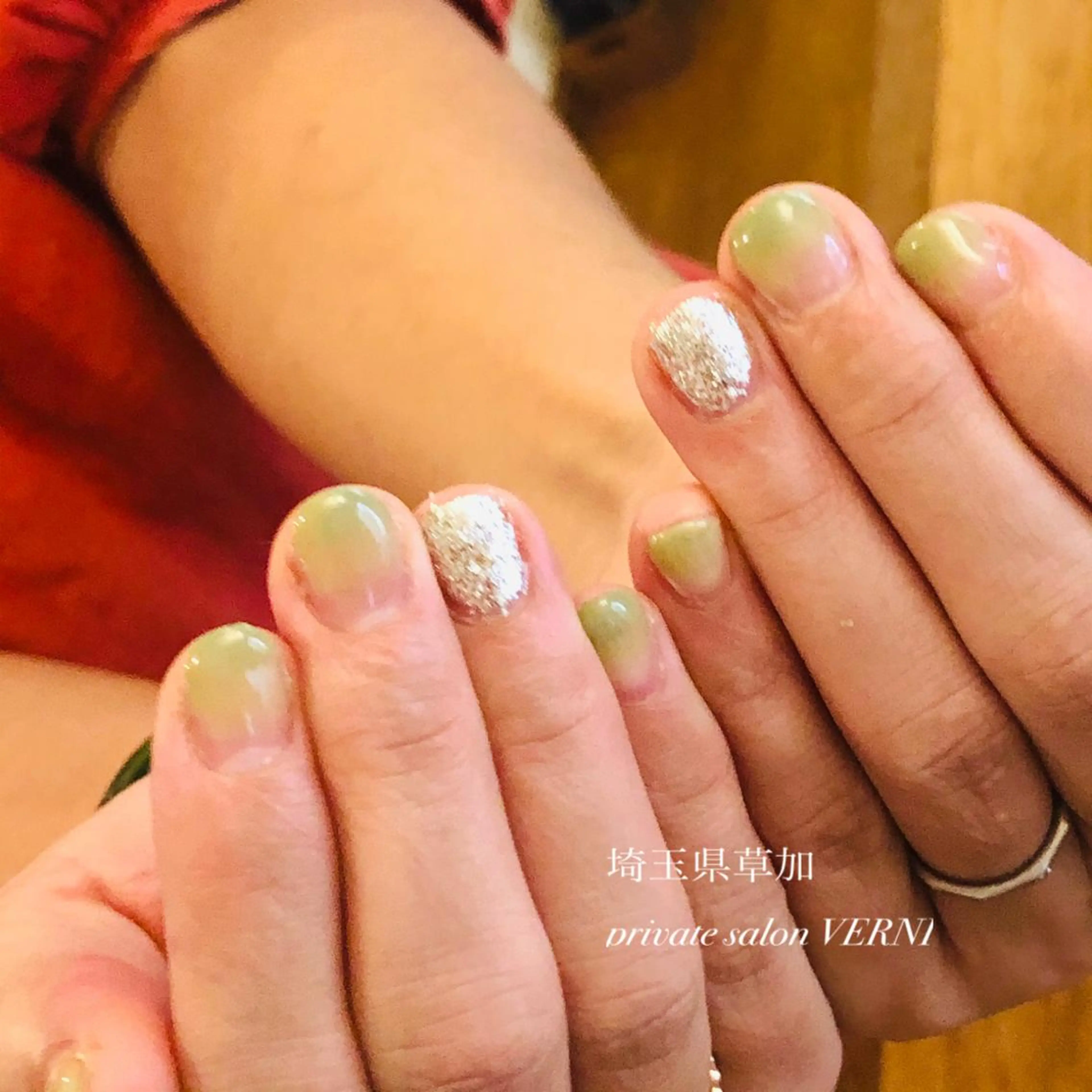 ネイル グラデーション 自爪育成ネイルサロン ヴェルニのネイルデザイン