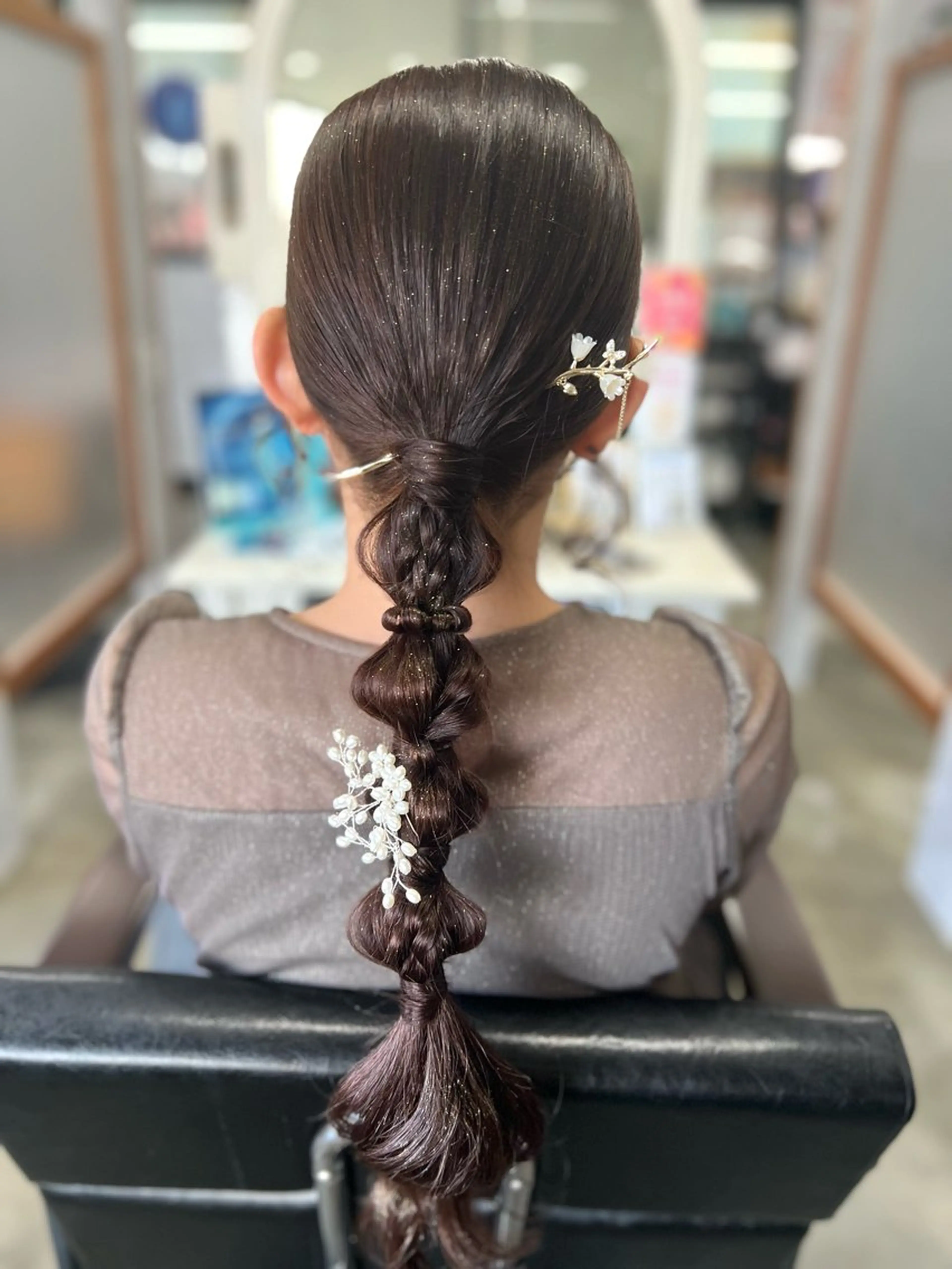 ロング ヘアアレンジ 成人式 ロング ヘアセット Style Tのヘアスタイル