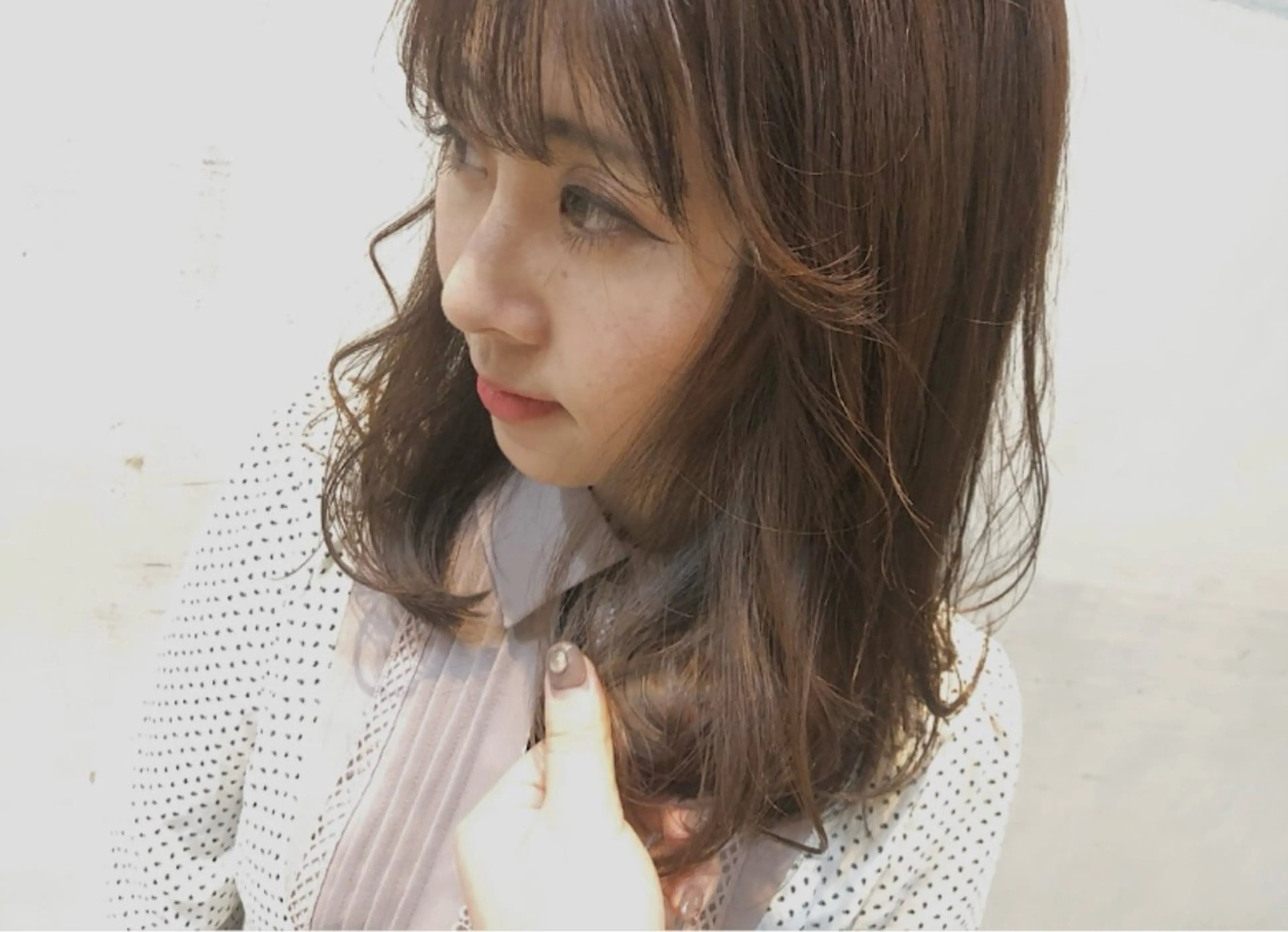 セミロング カラー カット ヘアカラー トリートメント SHIN 白楽店/Loops所属・髪質改善/かわの ひとしのヘアスタイル