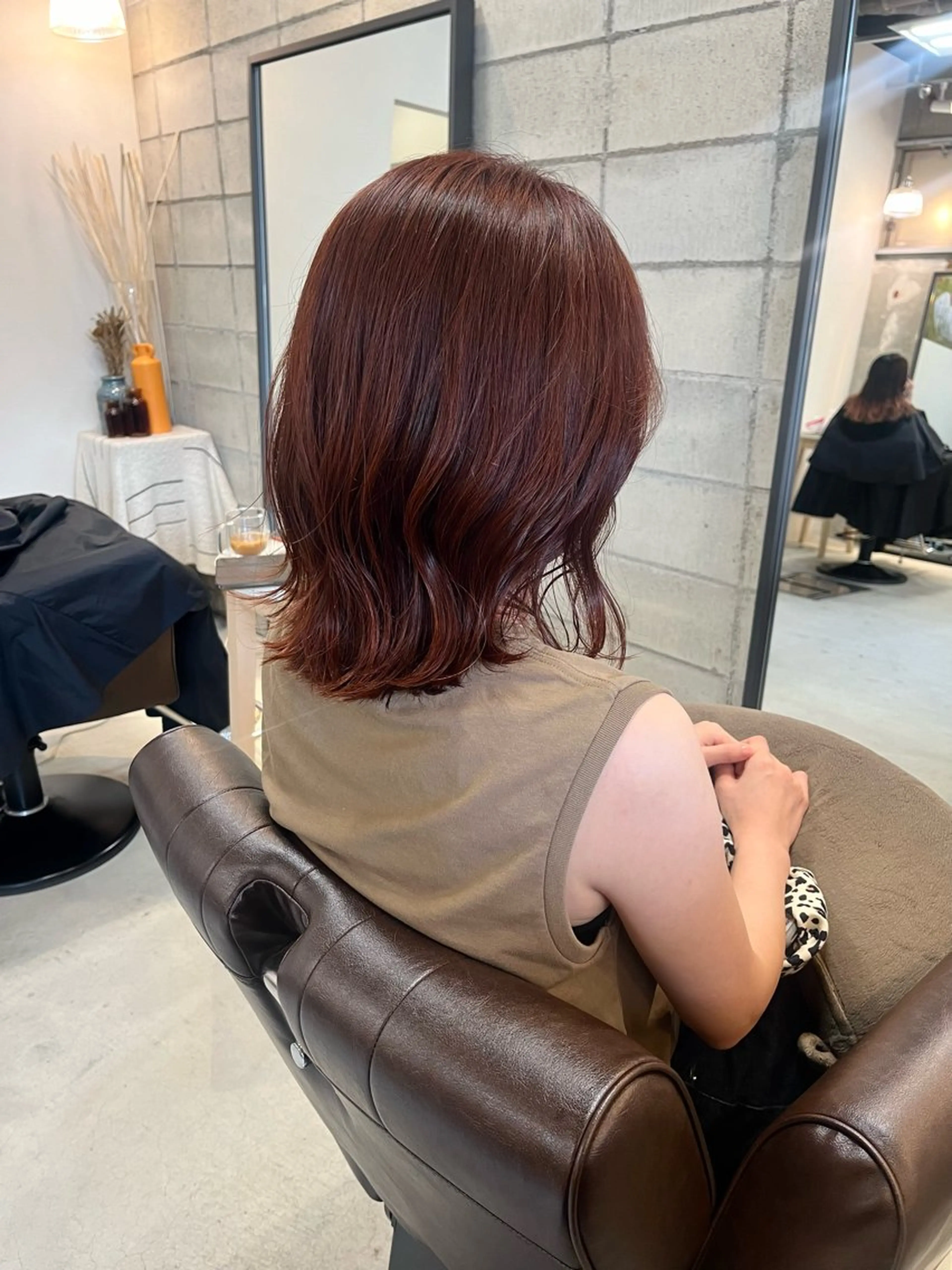 ミディアム カット ヘアカラー トリートメント 狩野 くるみのヘアスタイル