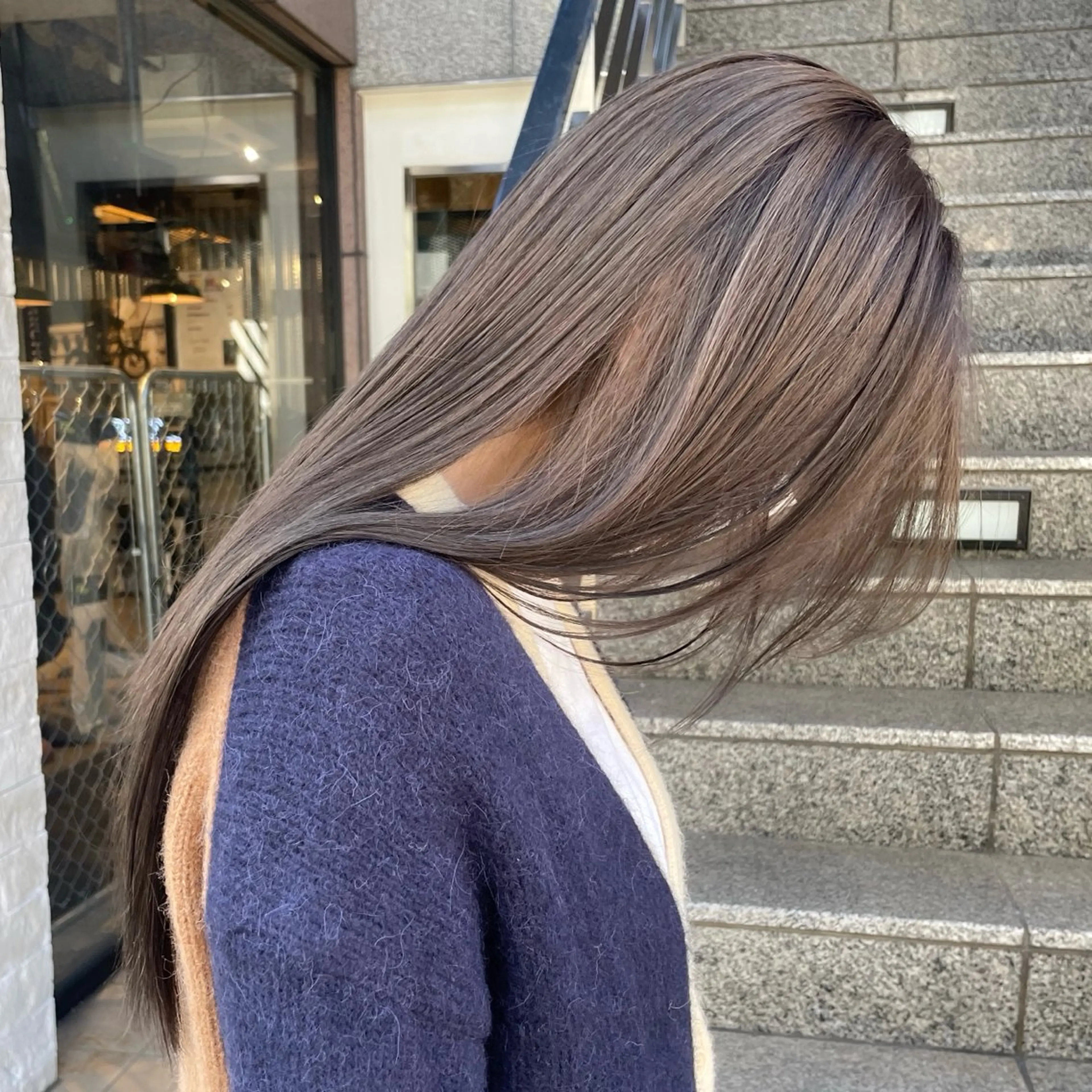 ロング カラー 艶カラー×似合わせ カットshihomiのヘアスタイル
