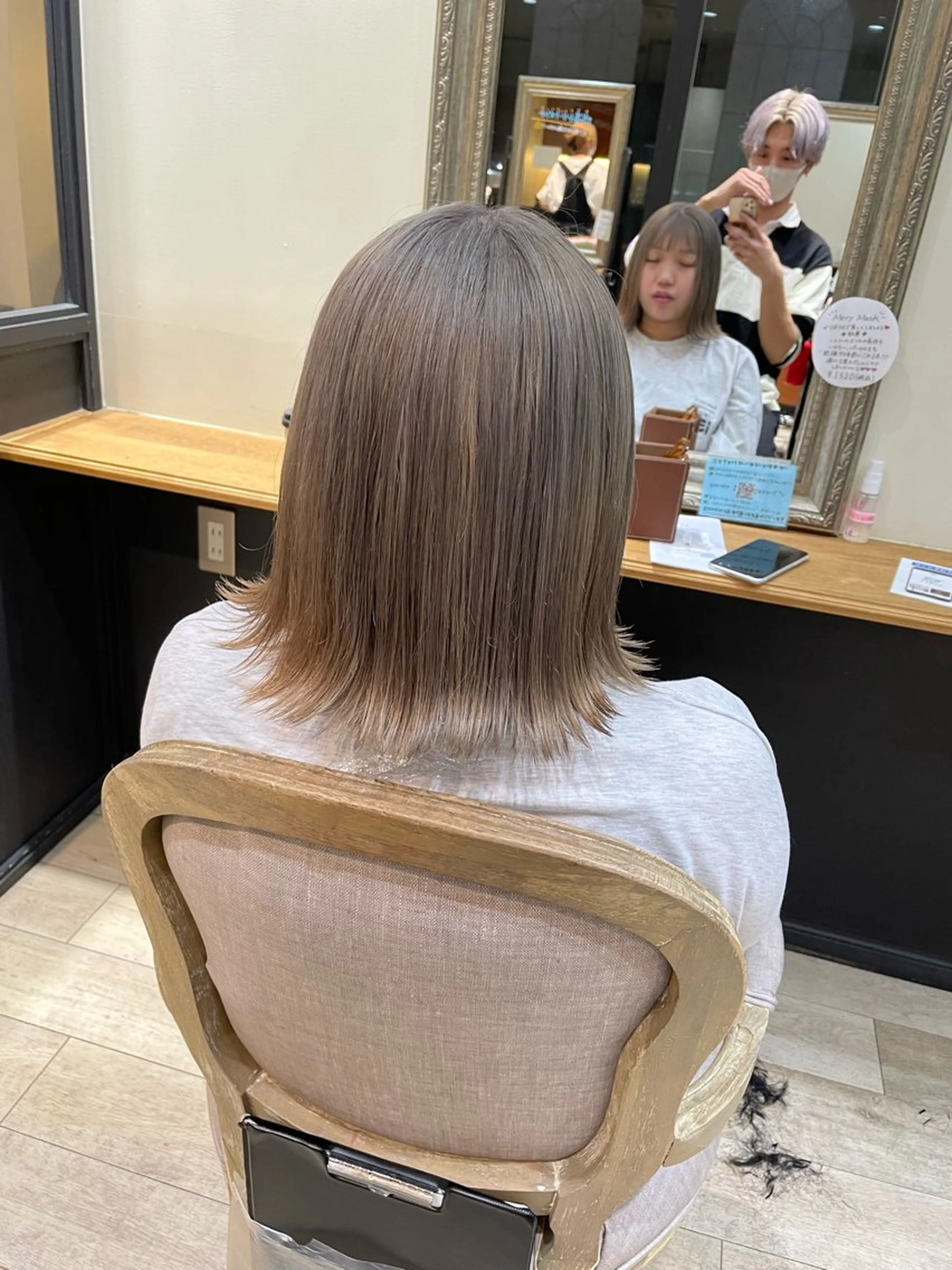 ミディアム 亀川蓮 Agu hairのヘアスタイル