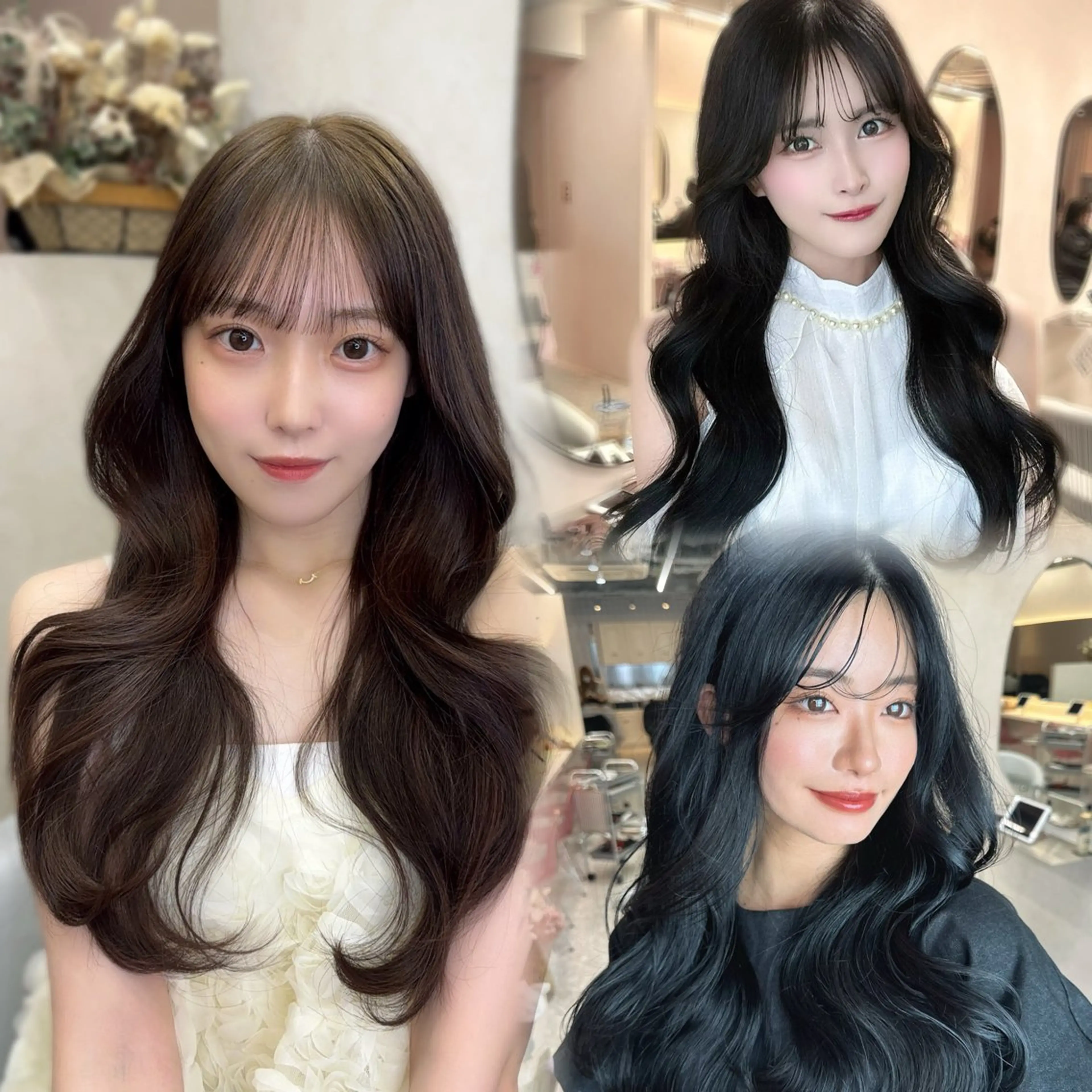 ロング カラー シールエクステ くびれヘア エクステ 顔周りカット 髪質改善 新宿/韓国風レイヤー エクステ/森悠斗のヘアスタイル