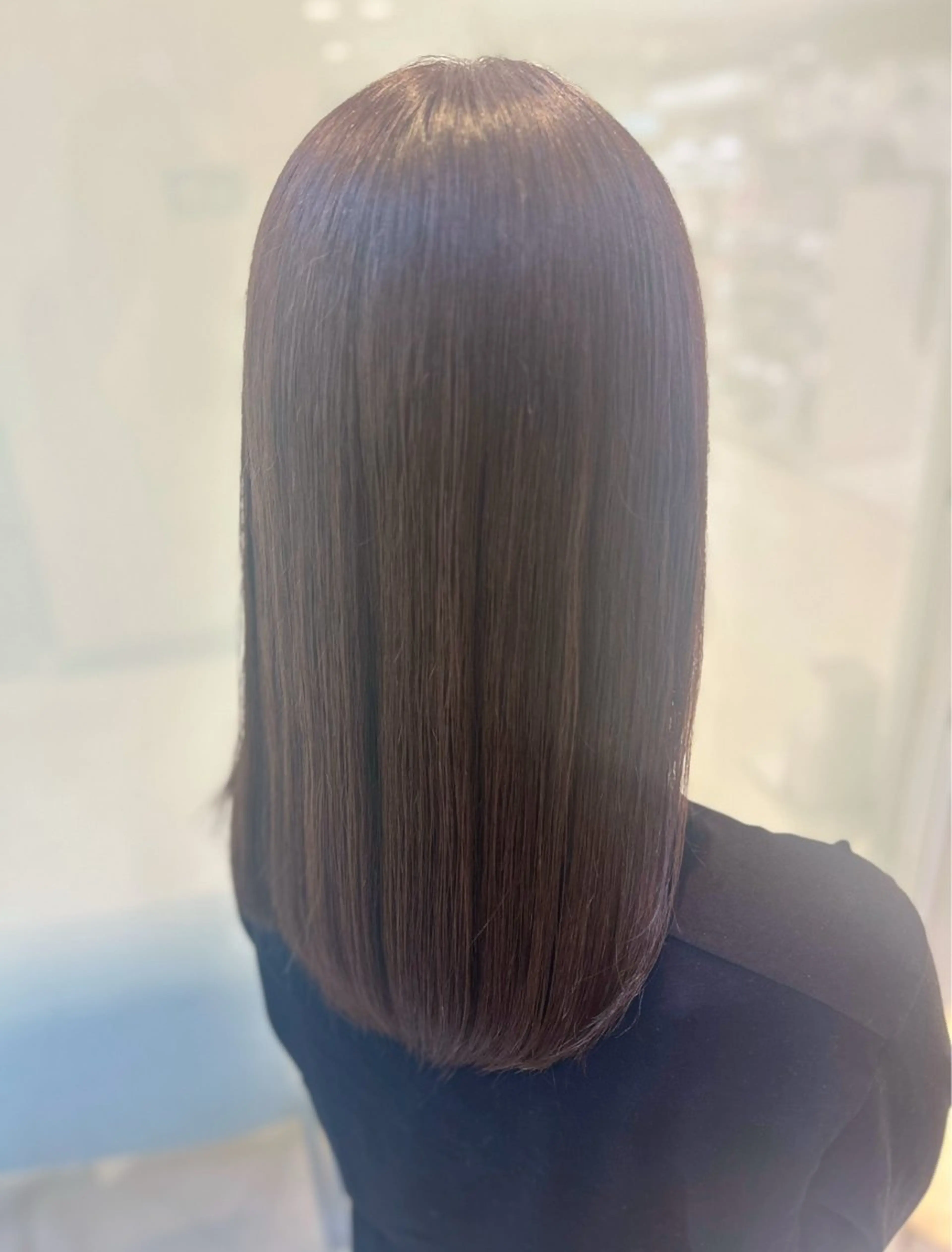 ミディアム カラー 髪質改善/縮毛矯正 ササキナツミのヘアスタイル