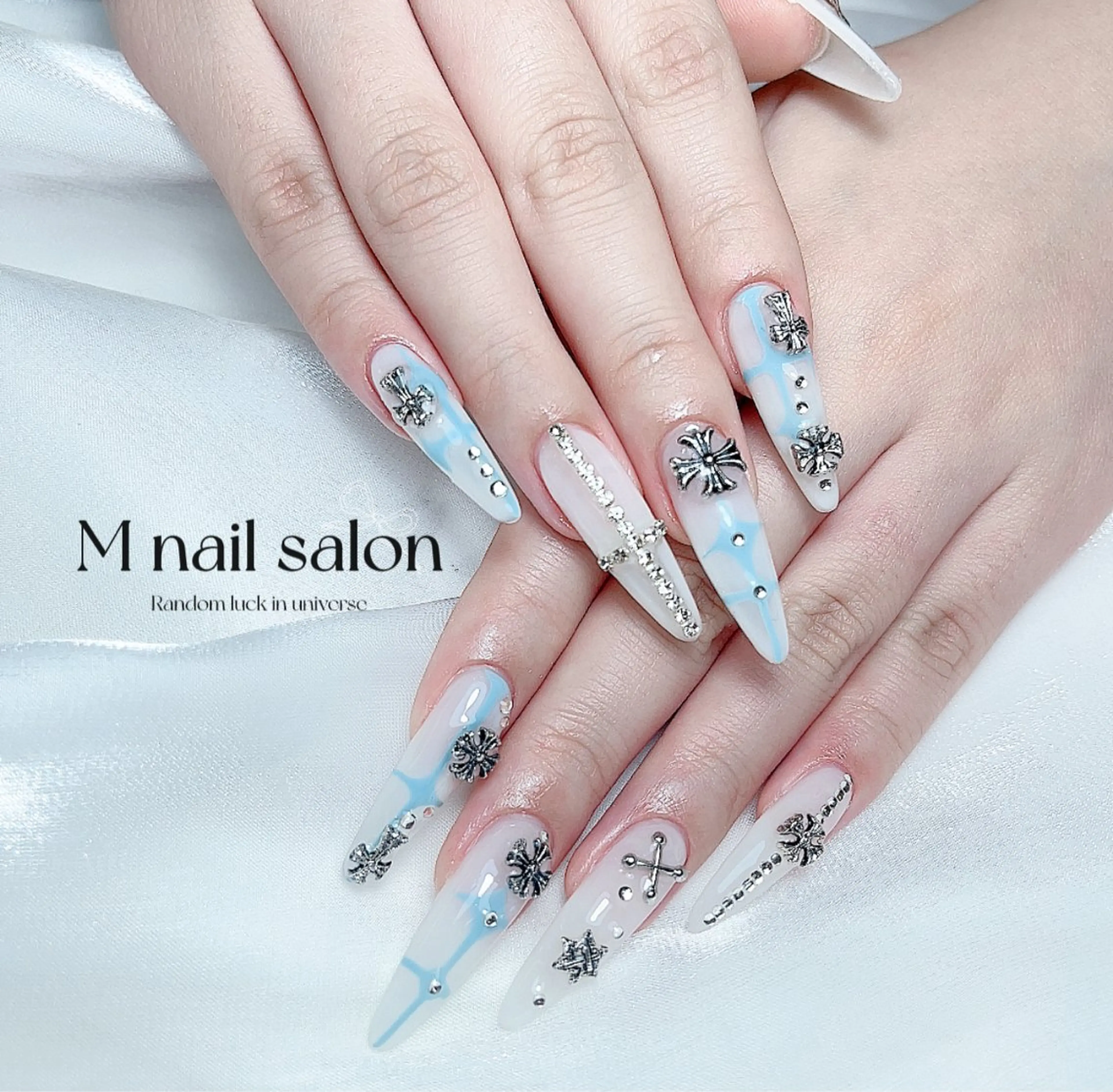 ネイル ハンドネイル M🌷nail 長さだし専門店のネイルデザイン