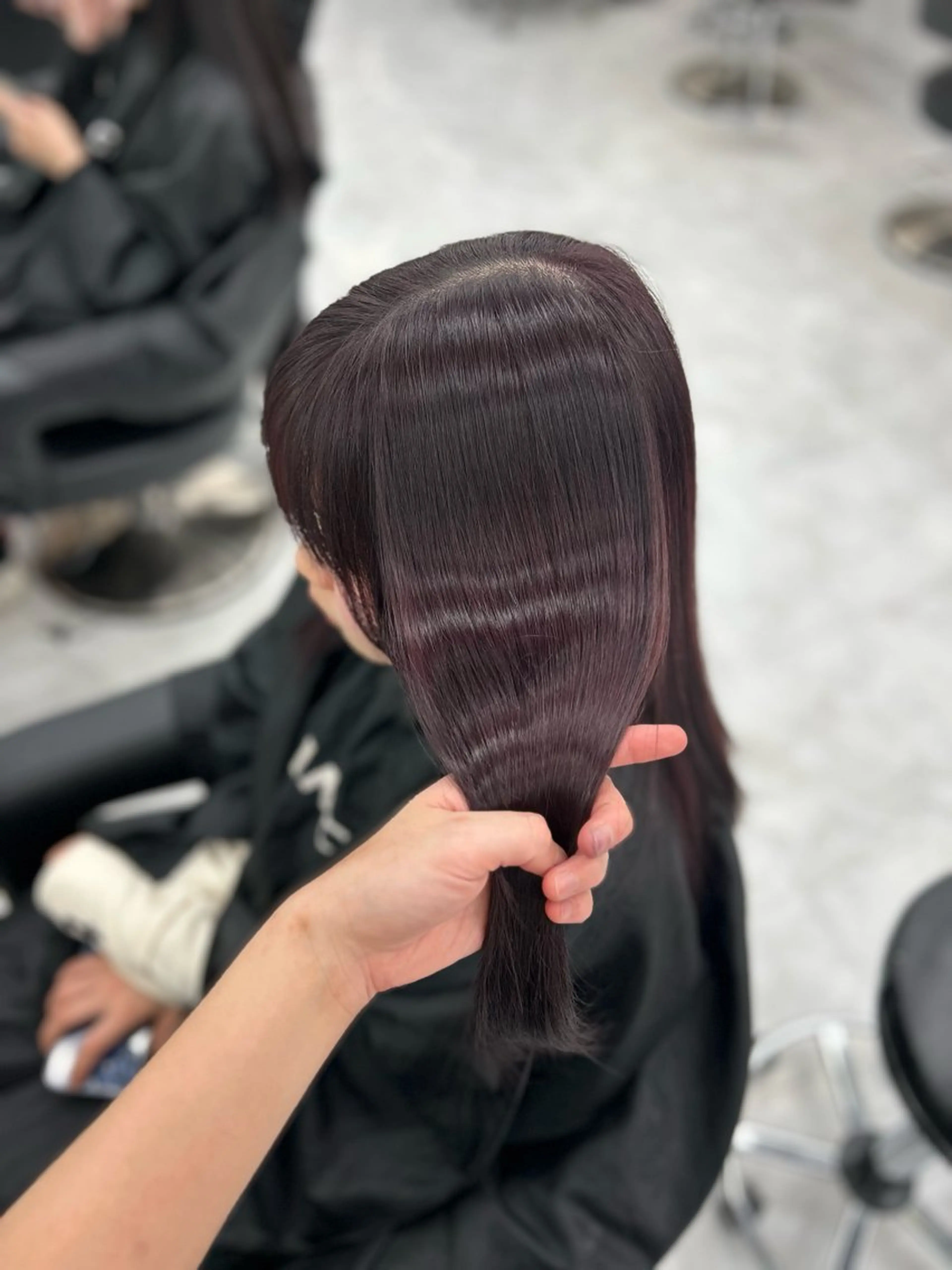 セミロング ヘアカラー ヘッドスパ ヘアセット 🥀艶髪/似合わせ 暖色/まな🥀のヘアスタイル