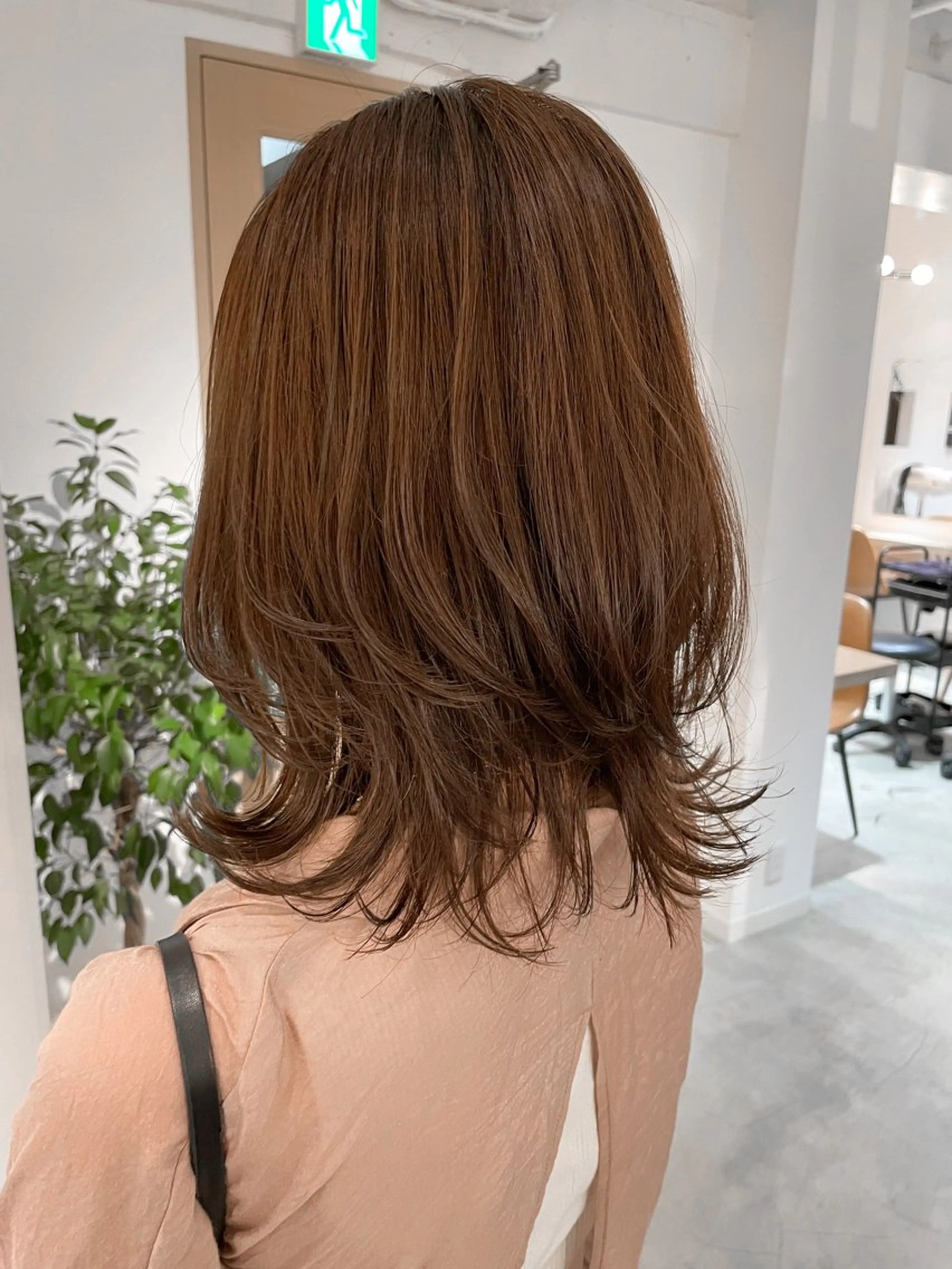 ミディアム カラー カラー/レイヤー /カット泉谷七登のヘアスタイル