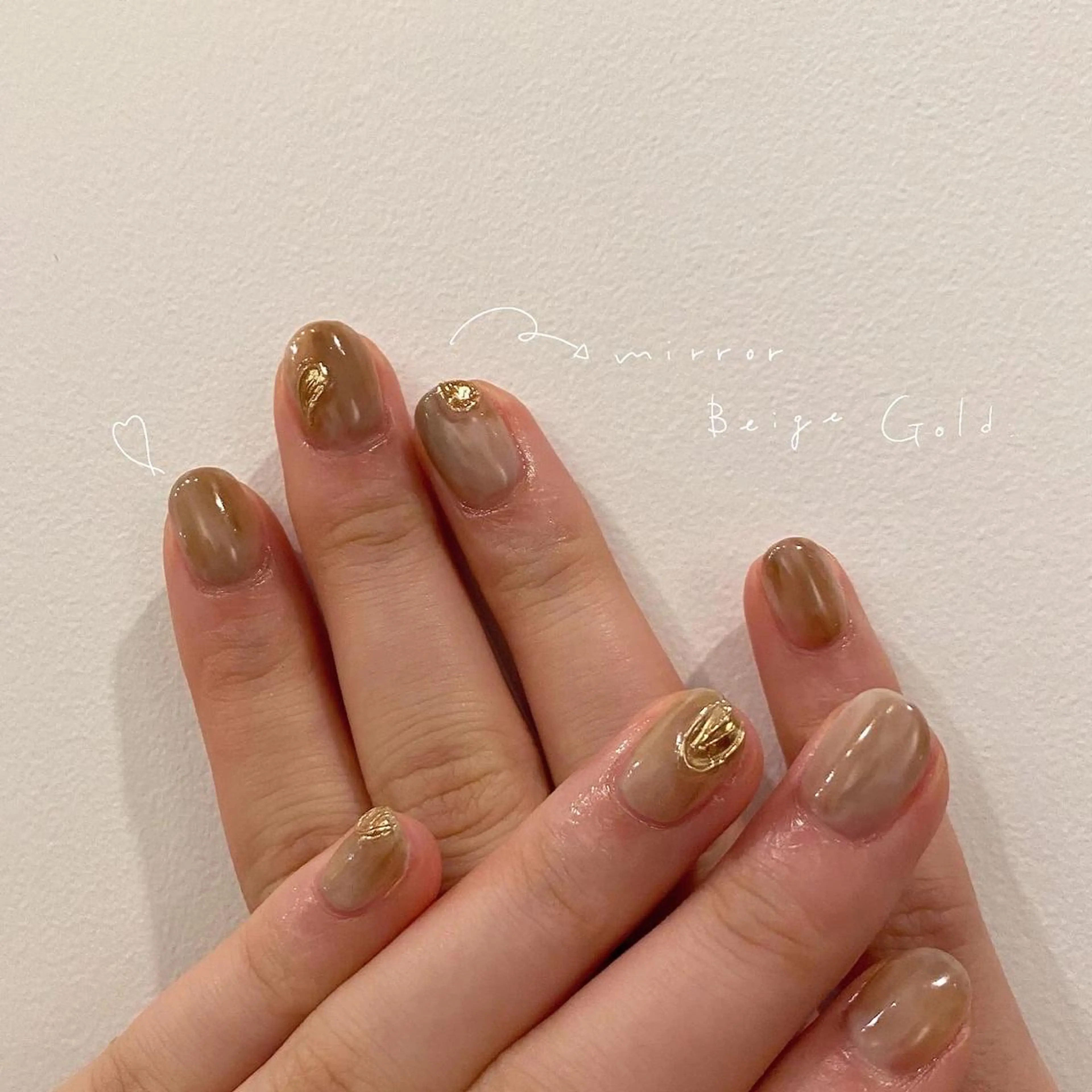 ネイル ミラーネイル ハンドネイル &. momoのネイルデザイン