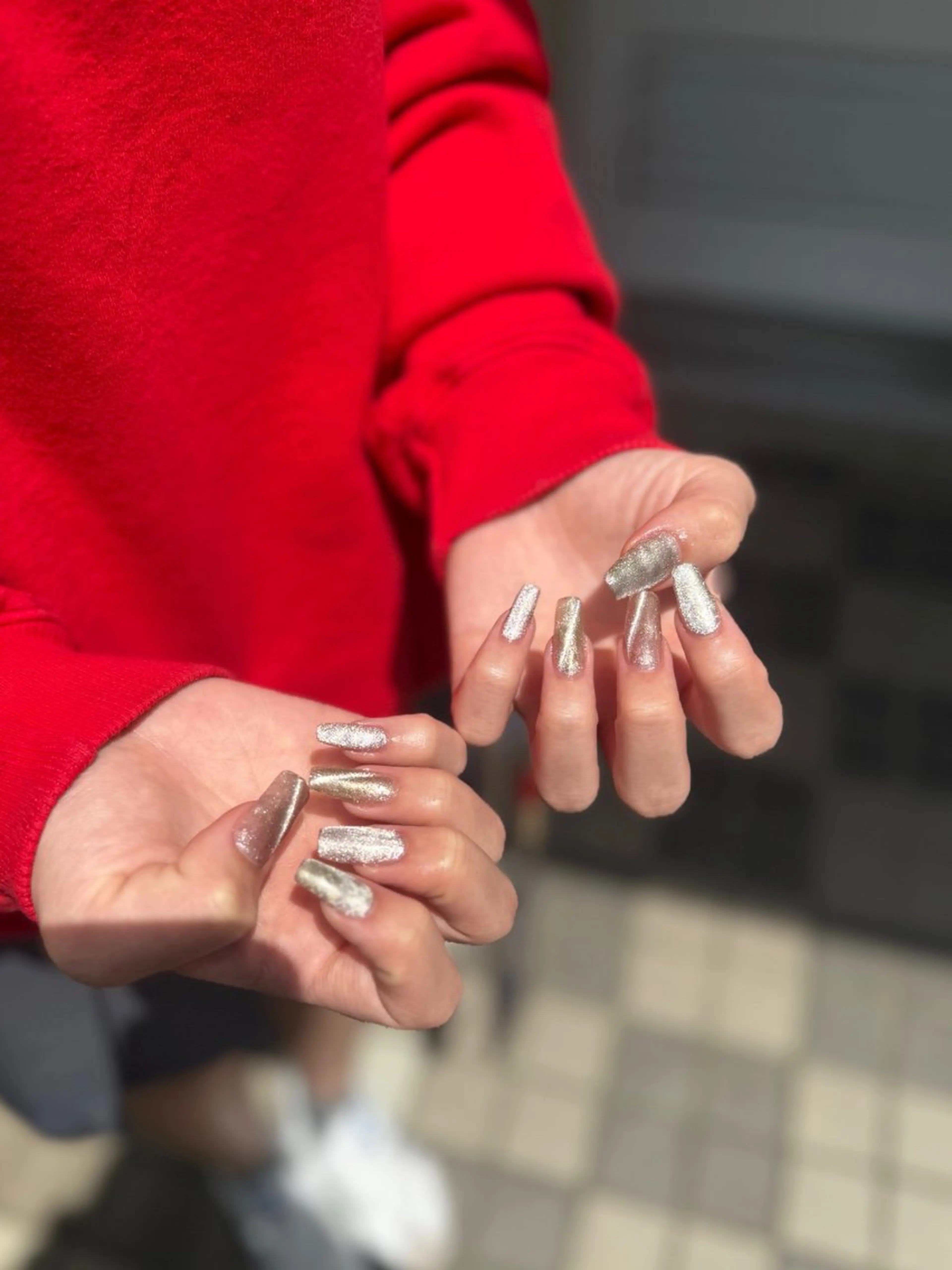 ネイル マグネットネイル nail salon menarii所属・mai 🩵のネイルデザイン