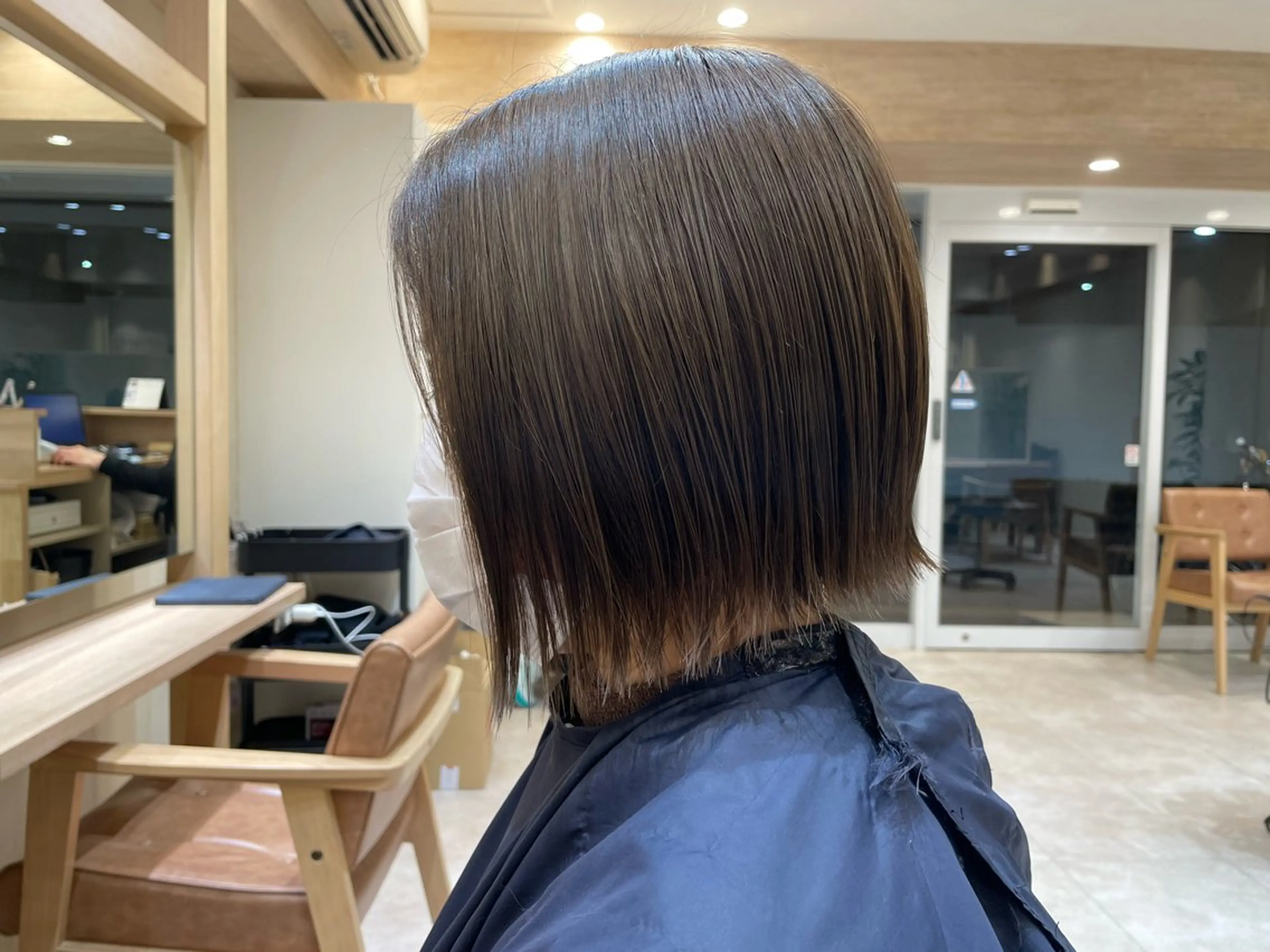 ショート カラー 前下がりボブ ボブ blanc hair eyelash所属・髪質改善 BlancHairのヘアスタイル