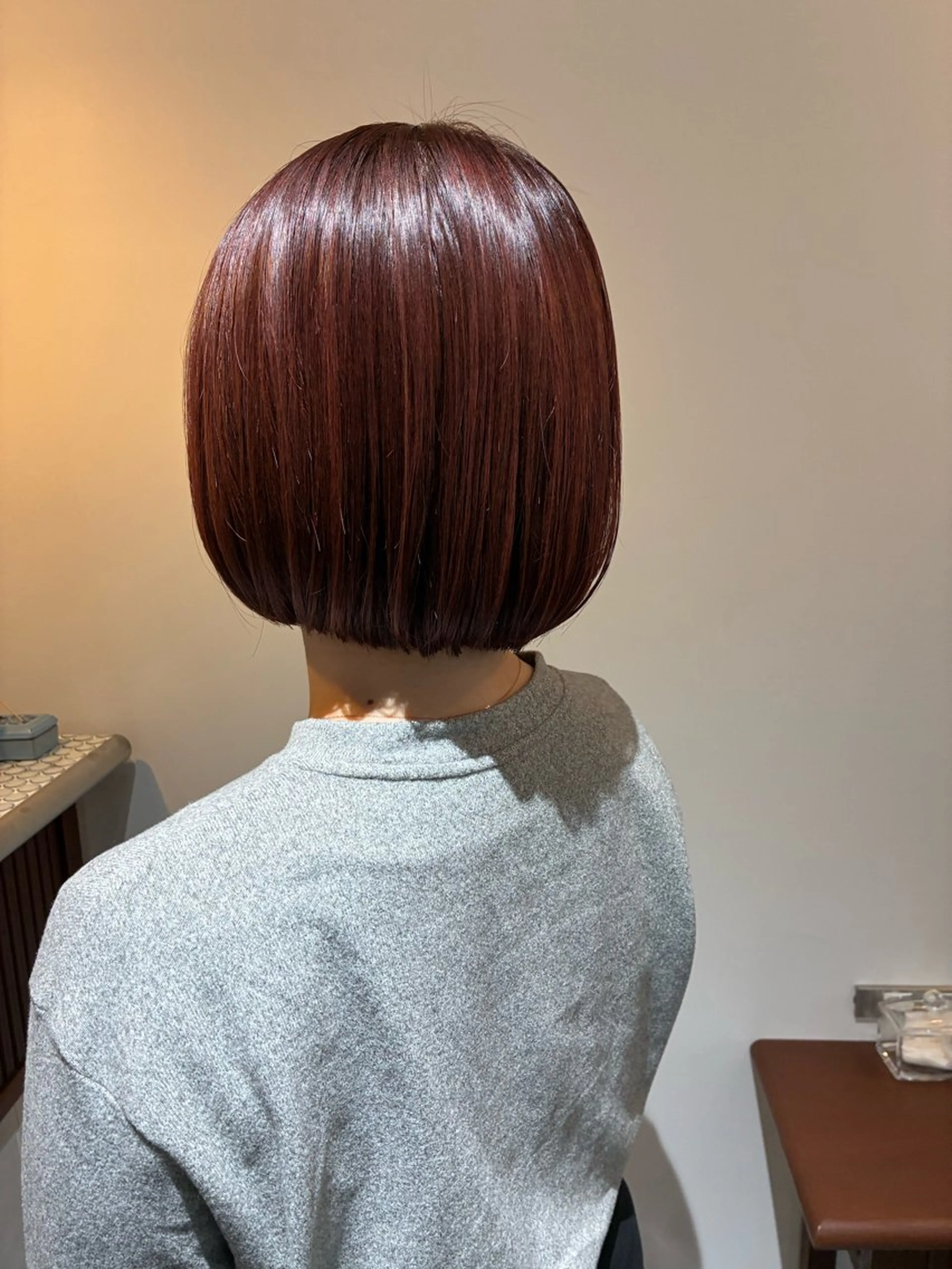 ミディアム カラー ヘアアレンジ カット ヘアカラー トリートメント 💟Opus/ Mizuki🐕💟のヘアスタイル