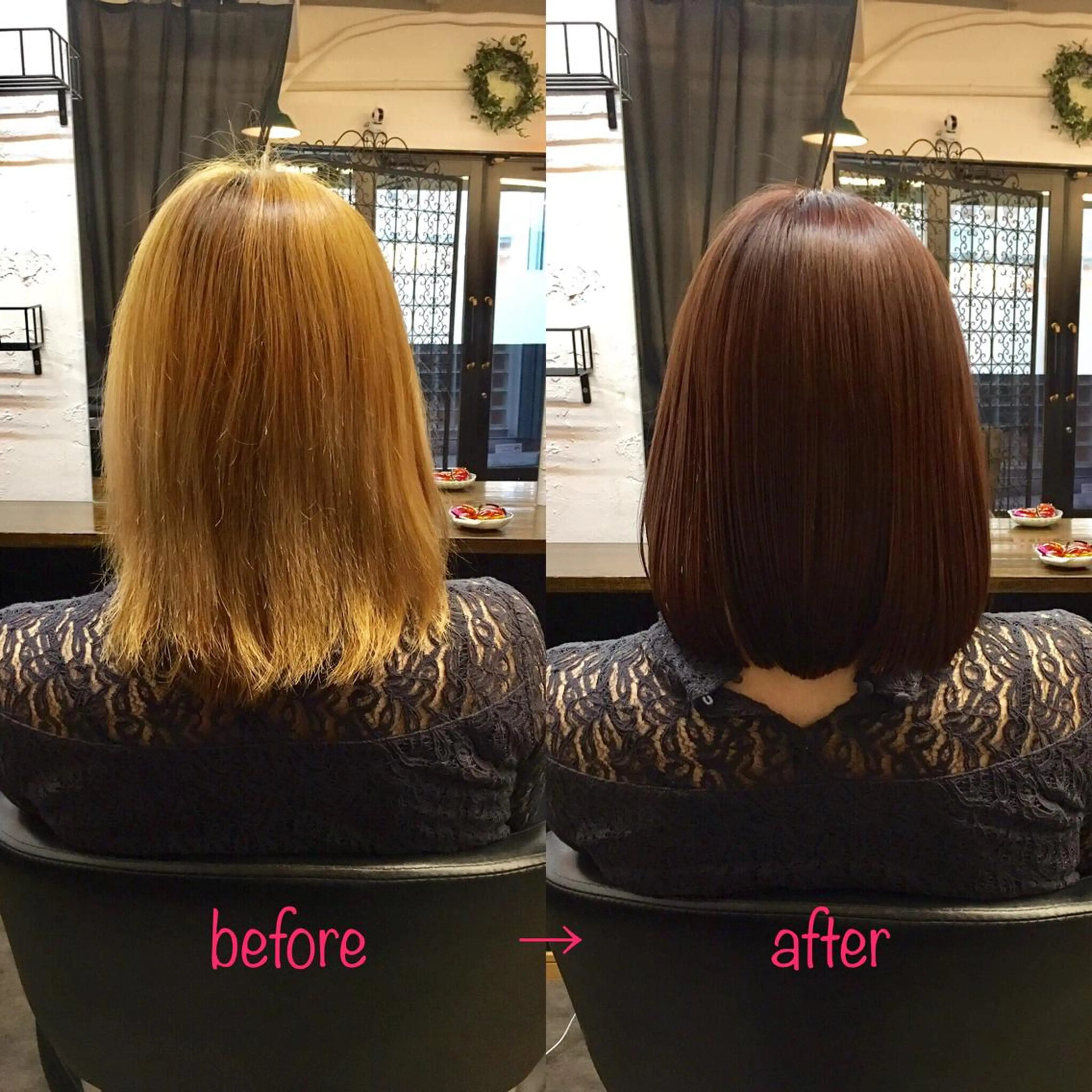 ミディアム 縮毛矯正&髪質改善 MAILHAIRのヘアスタイル