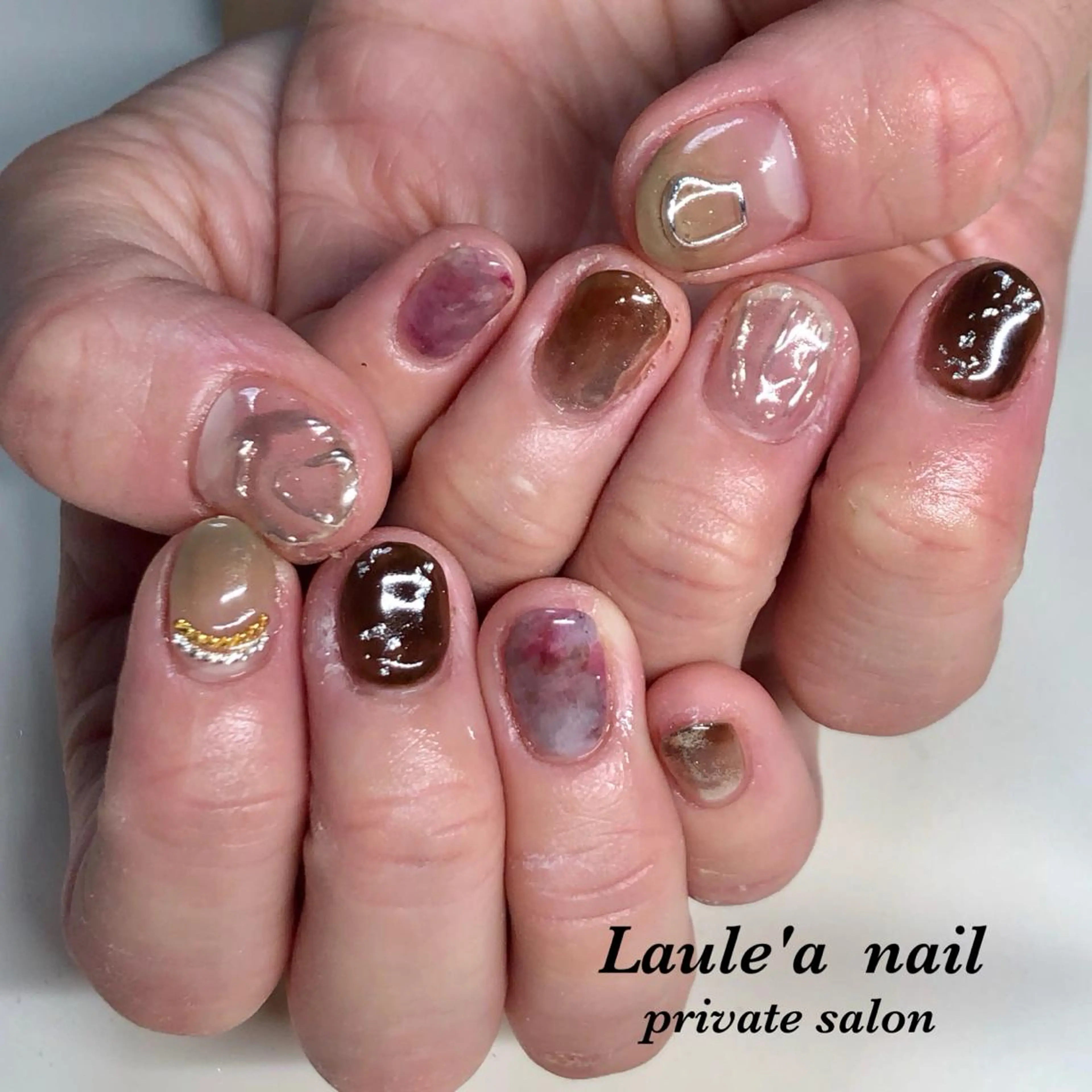 ネイル ニュアンスネイル 福田 加奈のネイルデザイン