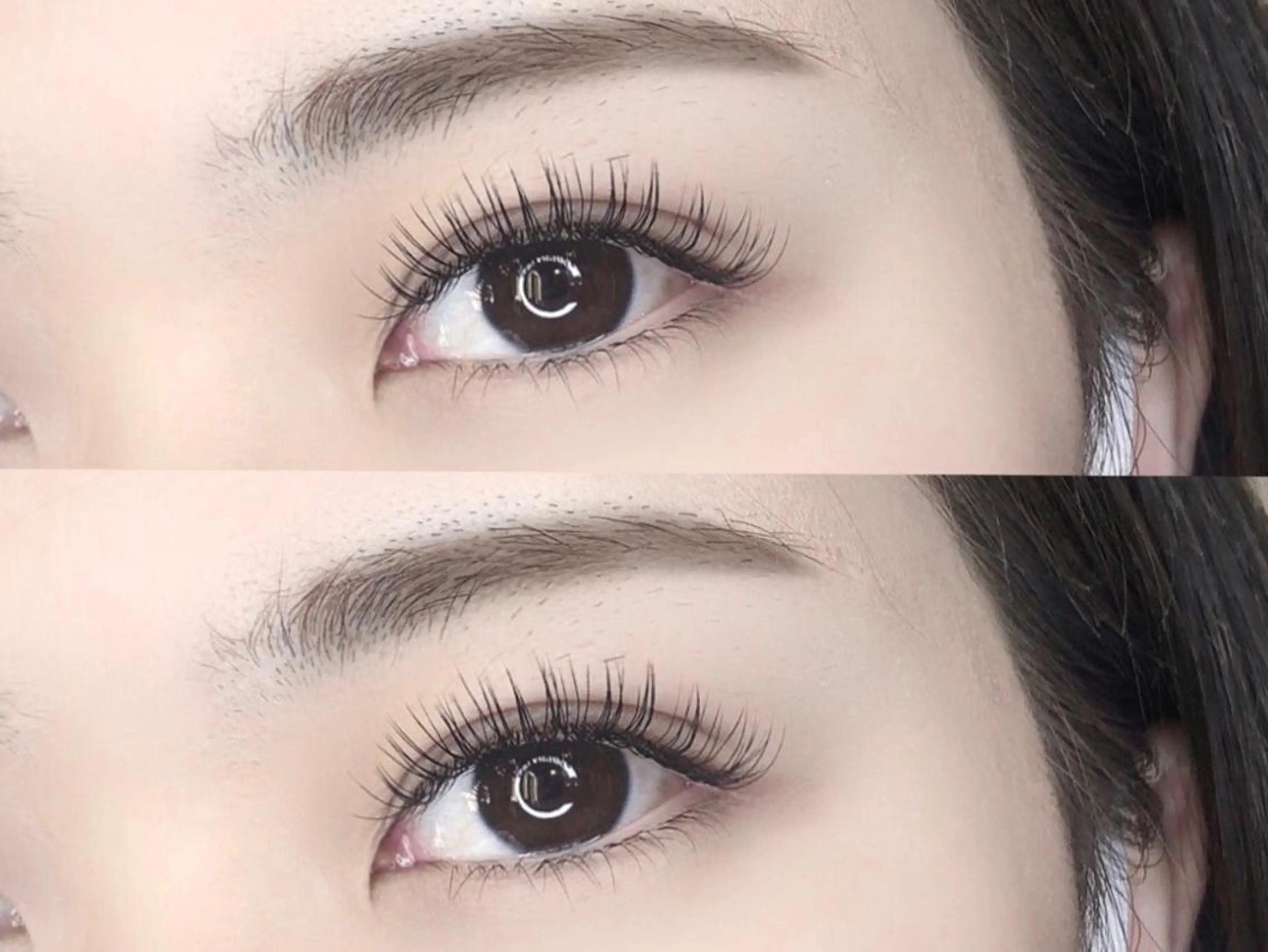 マツエク・マツパ フラットラッシュ 下まつげエクステ アップワードラッシュ 眉毛専門店brow art上野店　阿部の眉毛・アイブロウイメージ