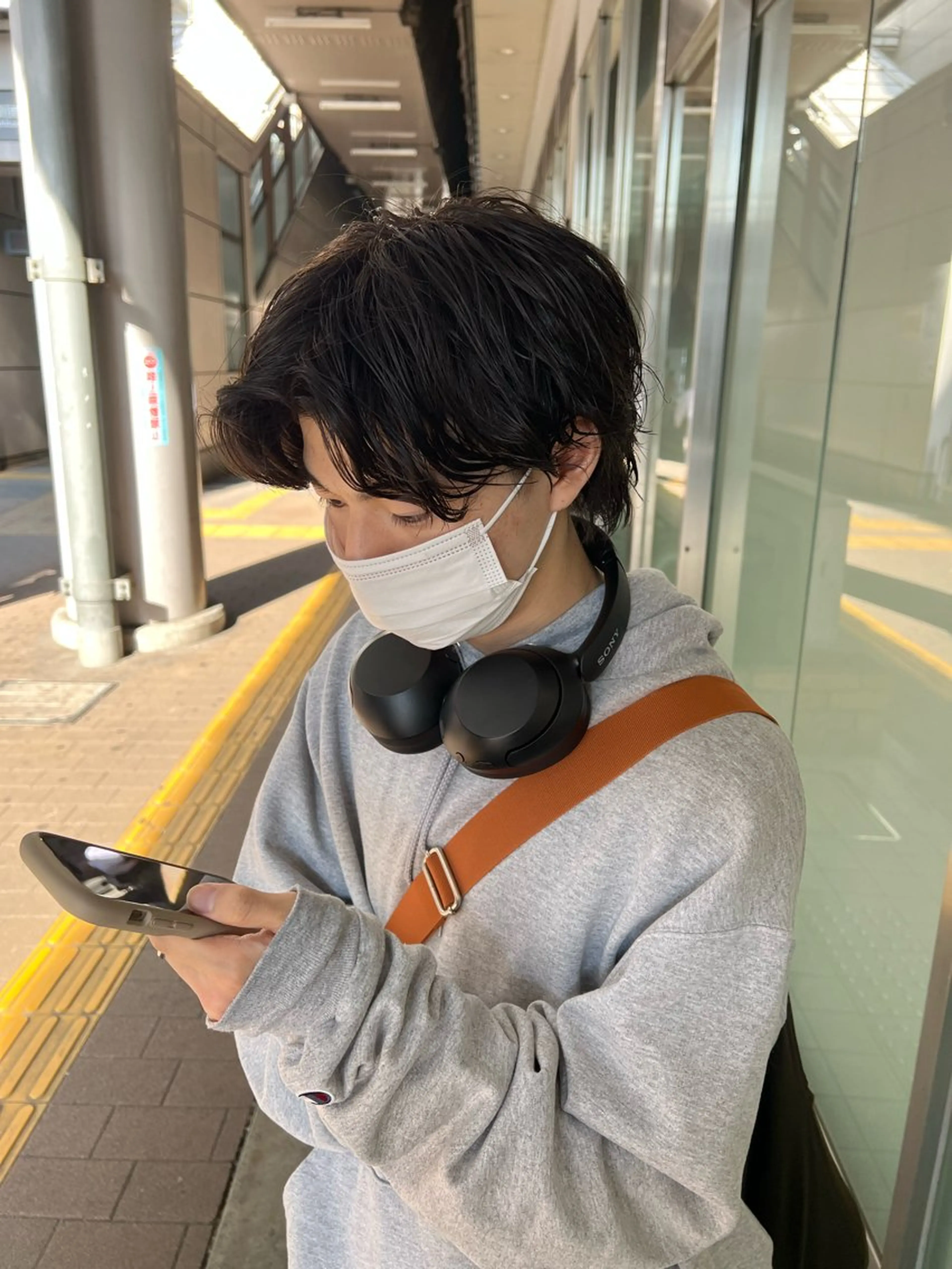 ミディアム 韓国ボブ/縮毛矯正 /レイヤーカットのヘアスタイル