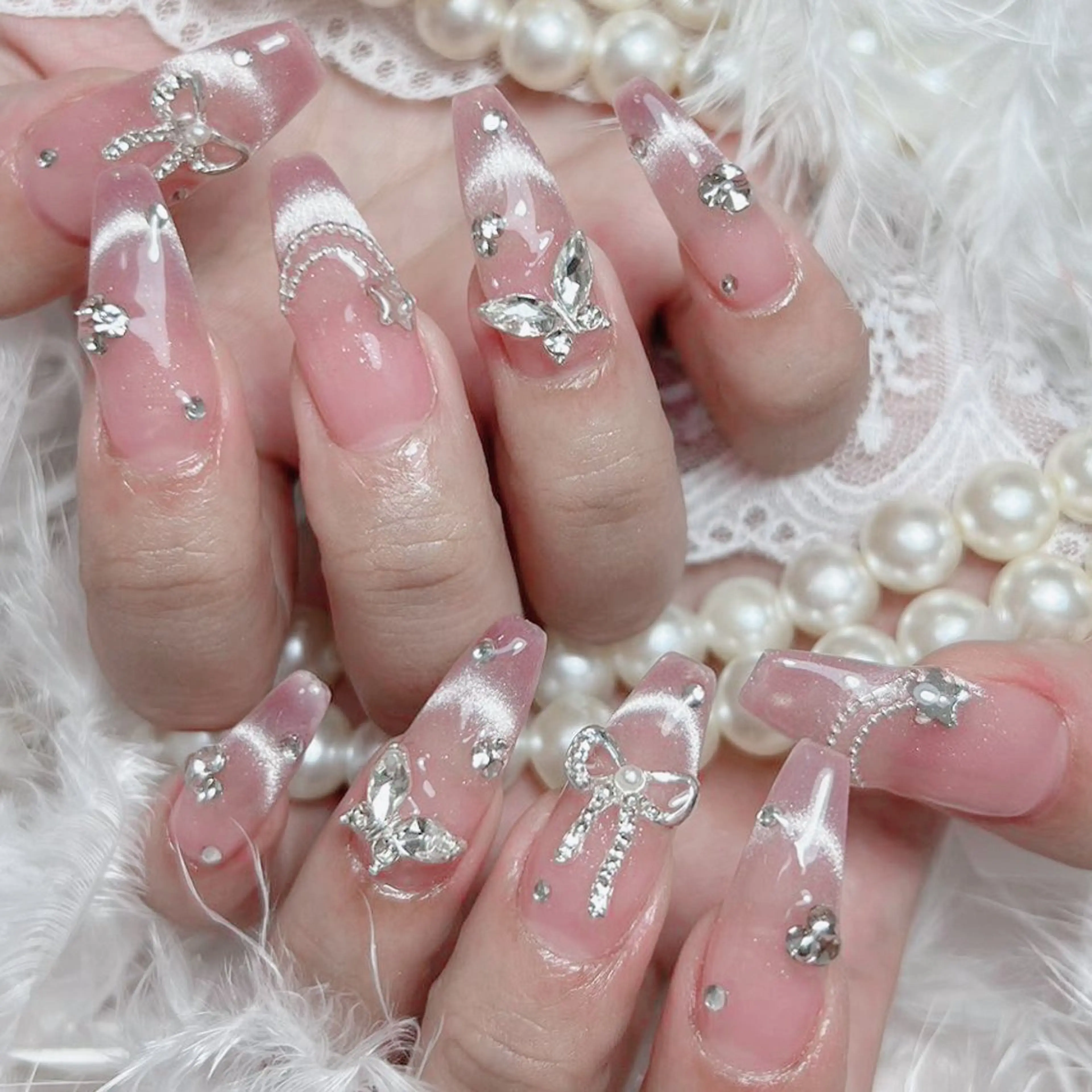 ネイル ハンドネイル DIAMOND Nail🍒のネイルデザイン