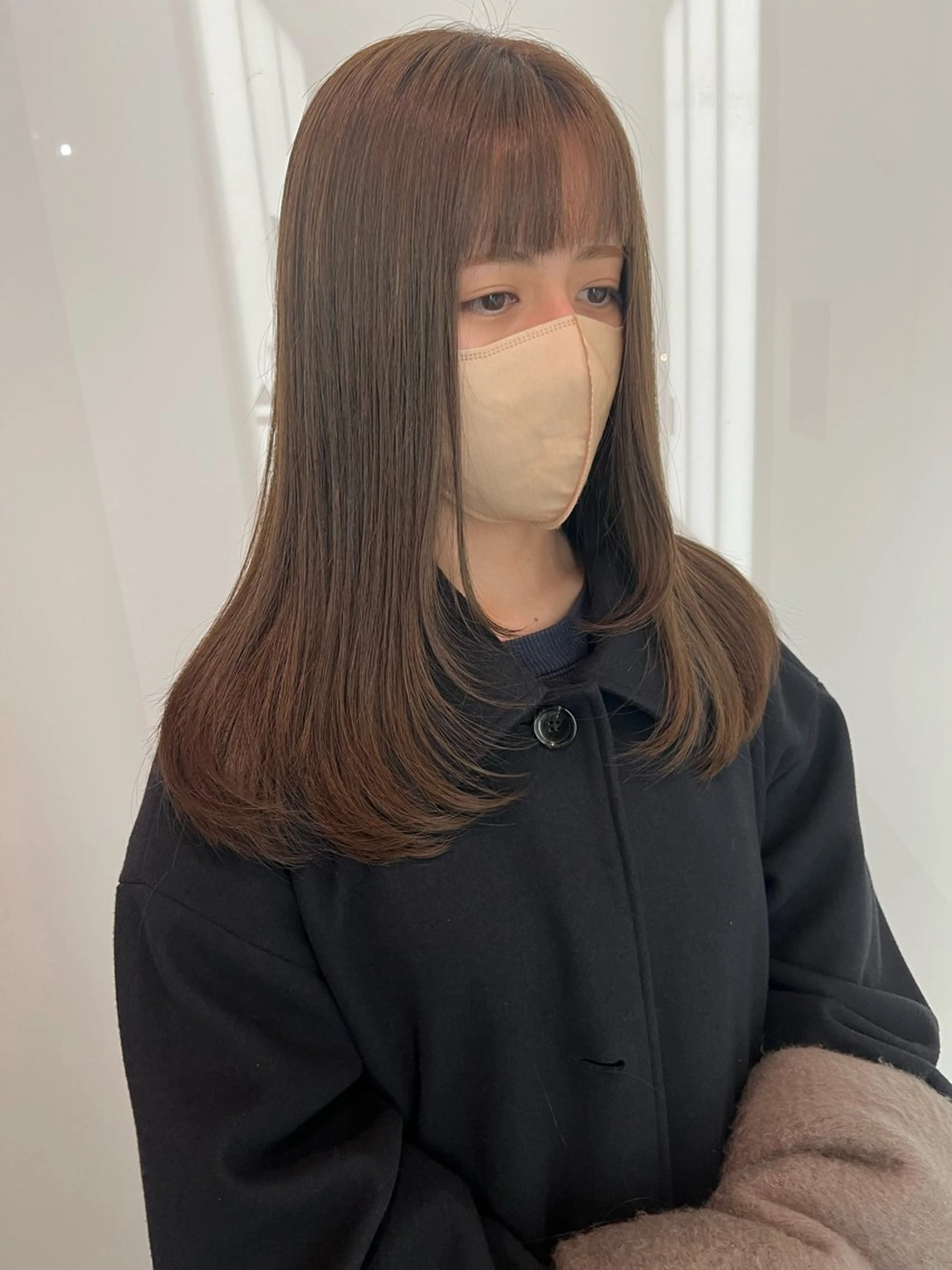 ロング カラー 韓国風ヘア レイヤーカット ロング カット belle   表参道　terrace所属・抜きっぱなしブロンド /ハイトーン/カナタのヘアスタイル