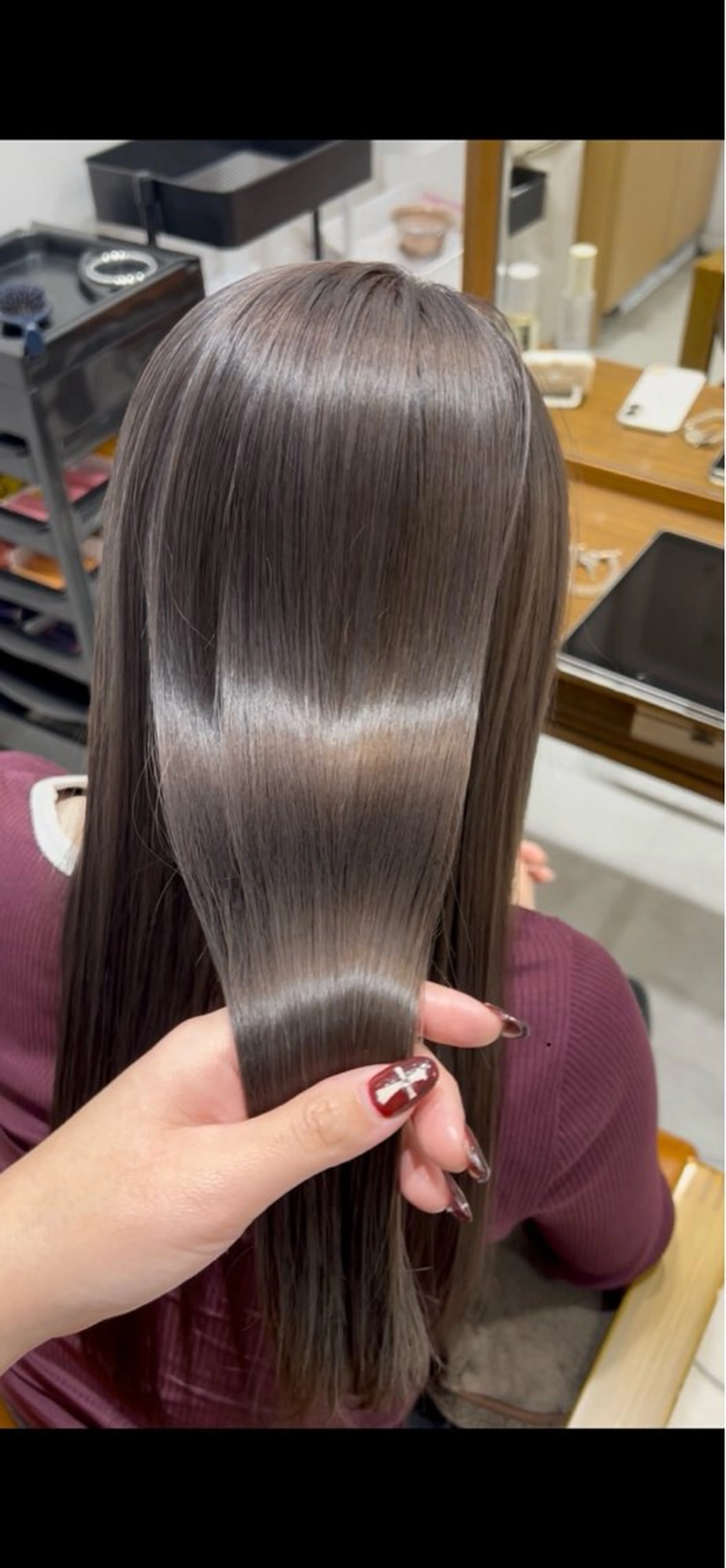 ロング カラー ヘアカラー 🫧艶髪カラー🫧 伊原修子のヘアスタイル