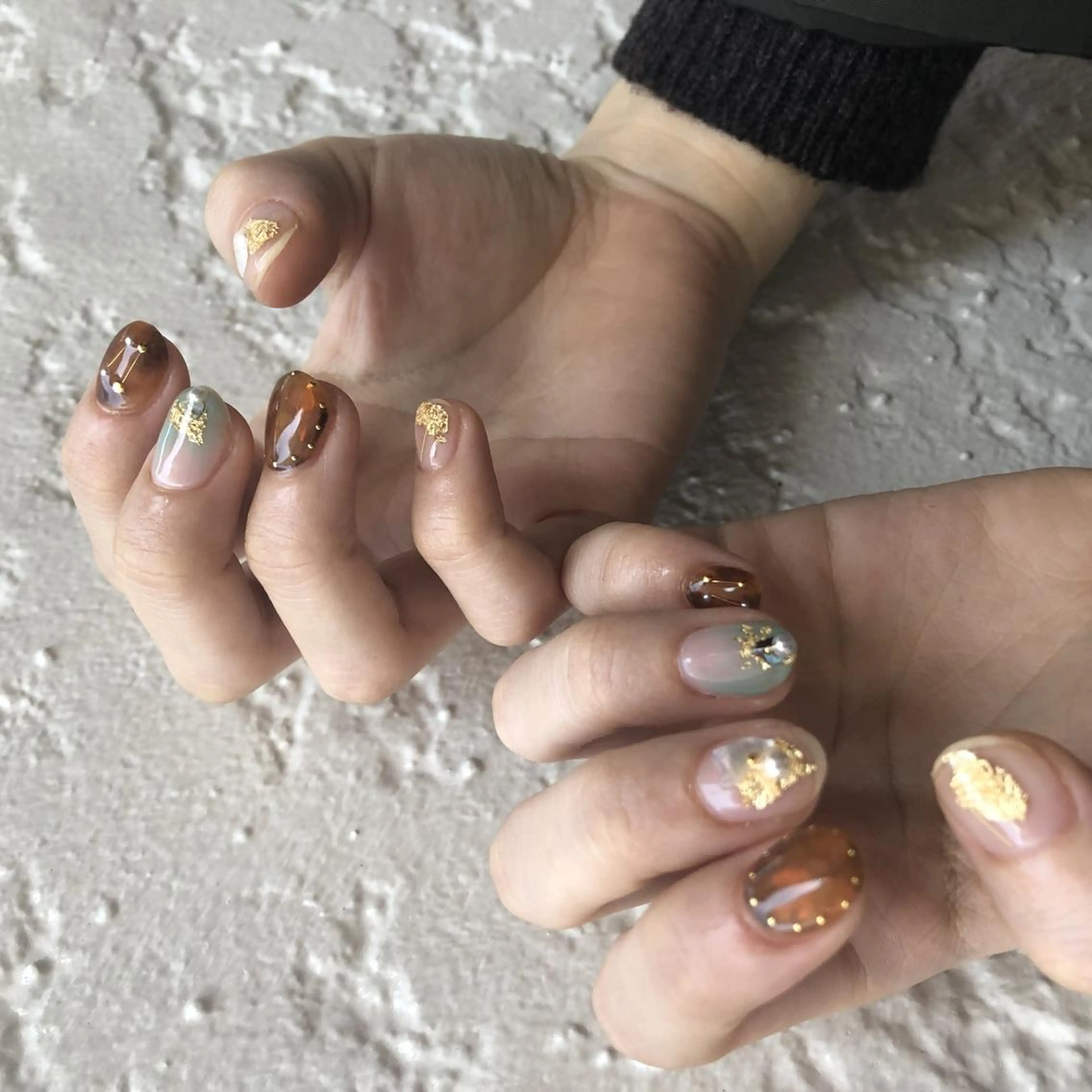 ネイル ハンドネイル フットネイル p.o.n. nuance/個性的のネイルデザイン