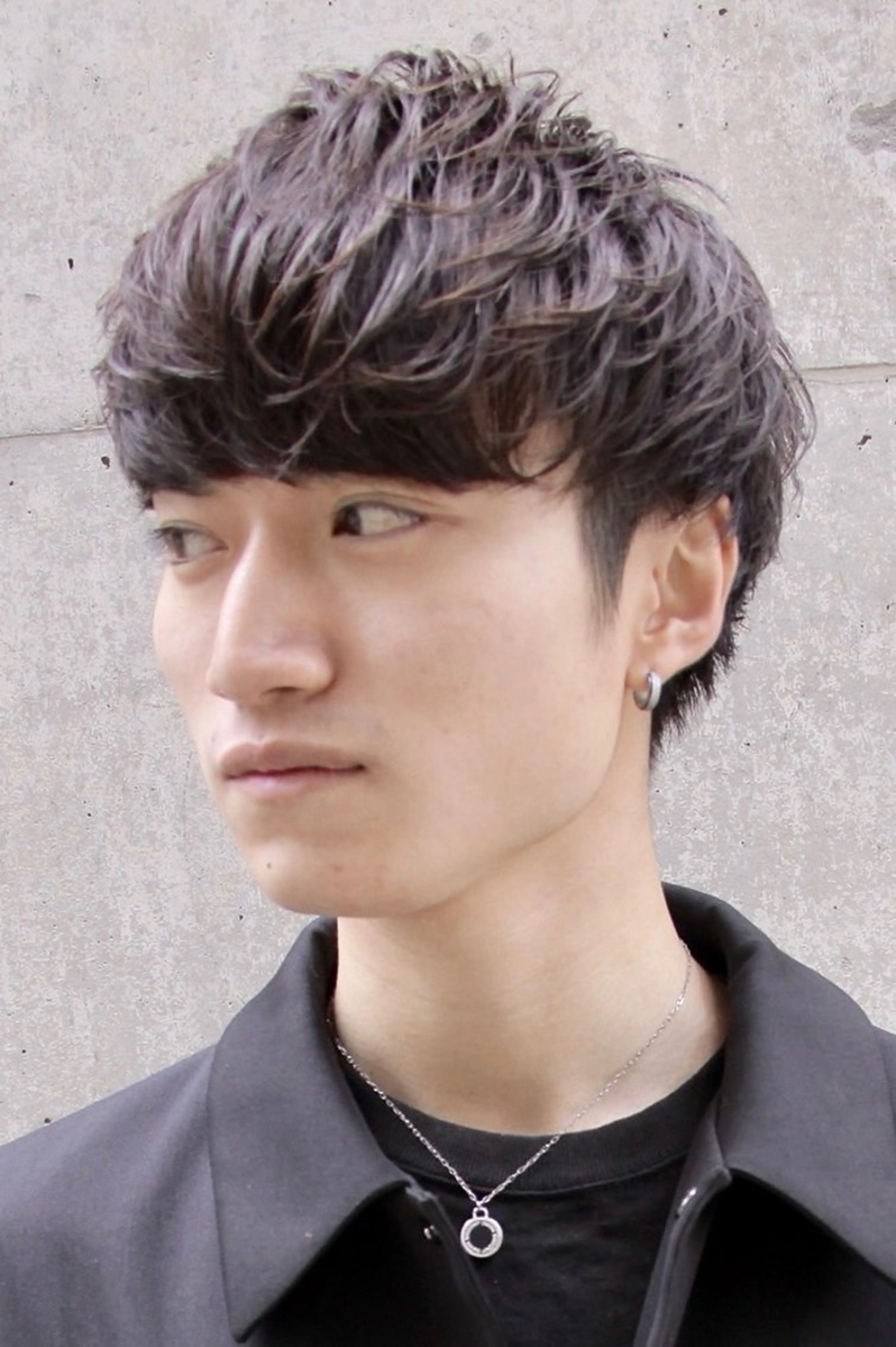 ショート パーマ カット パーマ トリートメント 会社で浮かない ビジネスヘア/心斎橋のヘアスタイル