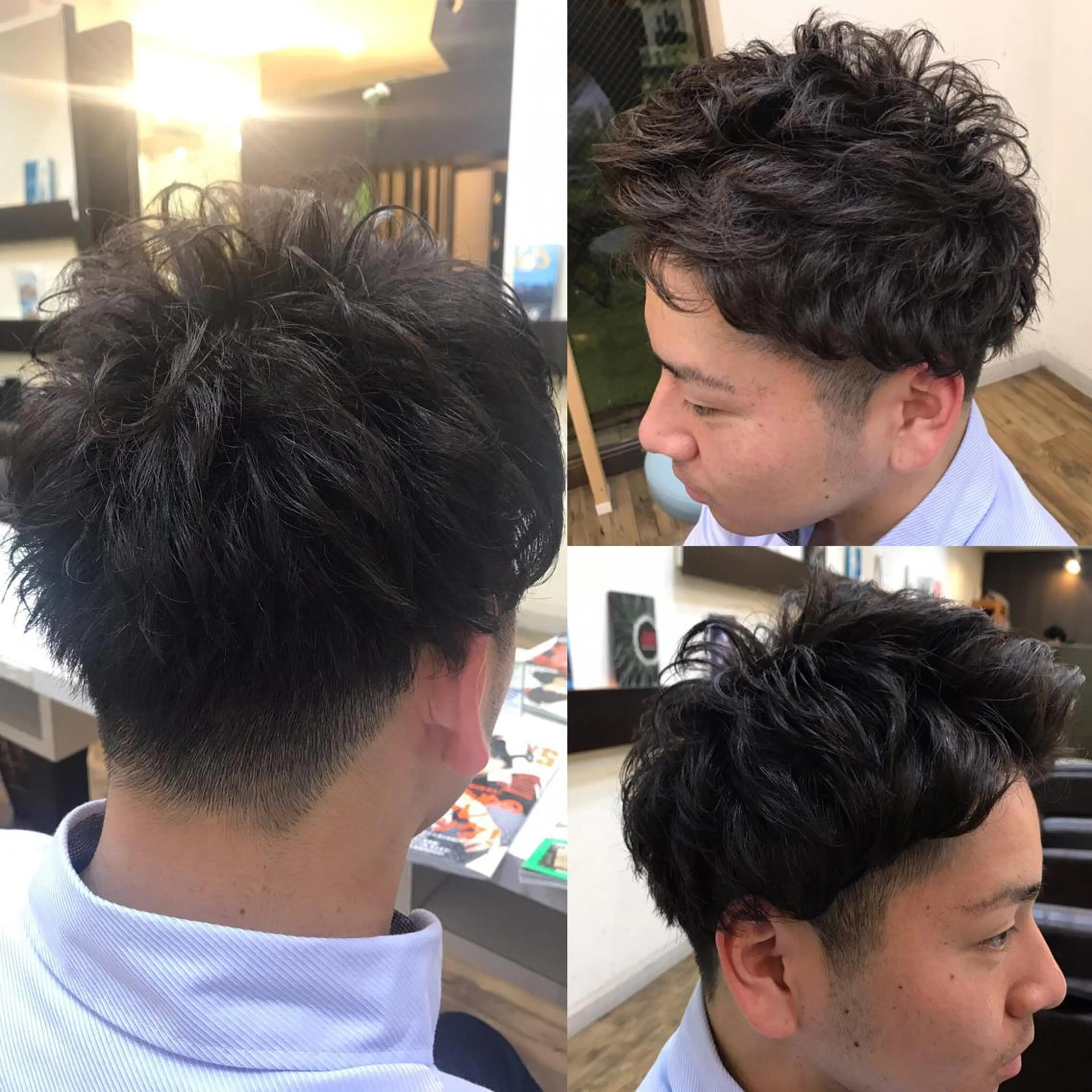 ショート パーマ メンズ メンズパーマ 赤羽、髪質改善サロン 吉野リョウスケのヘアスタイル