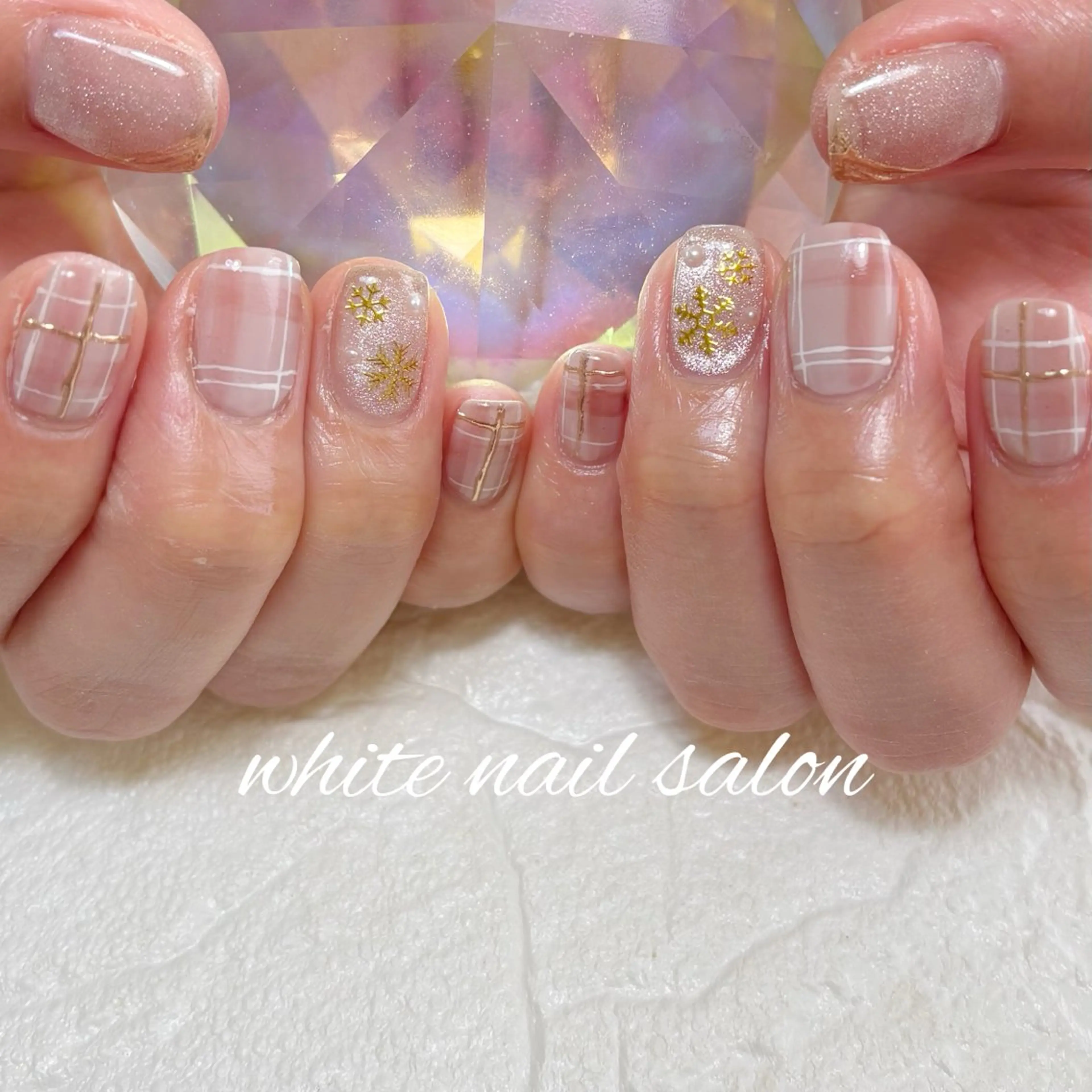 ネイル フットネイル ラメ(グリッター) ハンドネイル white nail salonのネイルデザイン