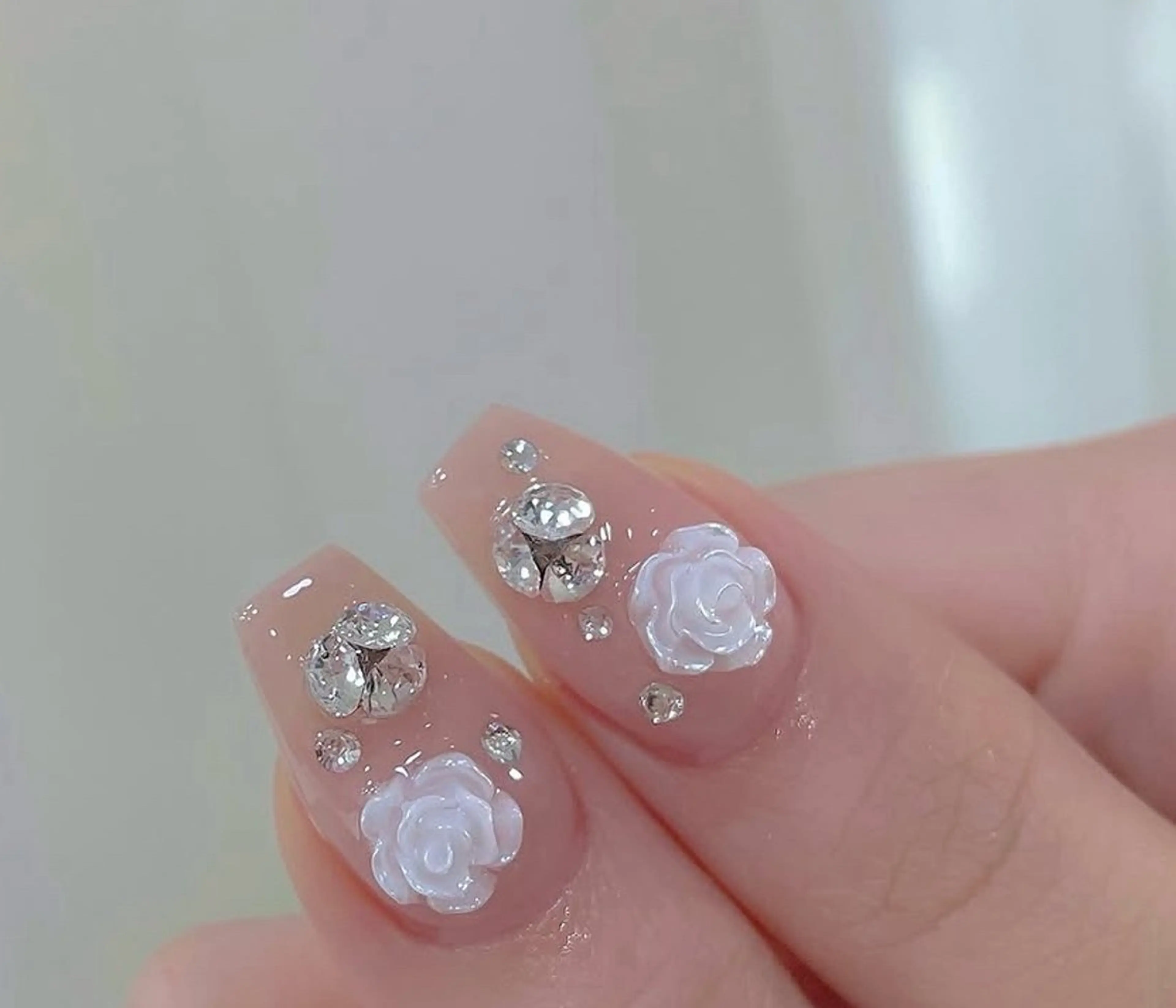 ネイル フレンチネイル ジェルネイル ガラスフレンチ ハロウィン 韓国ネイル H.baby Nail Salonのネイルデザイン
